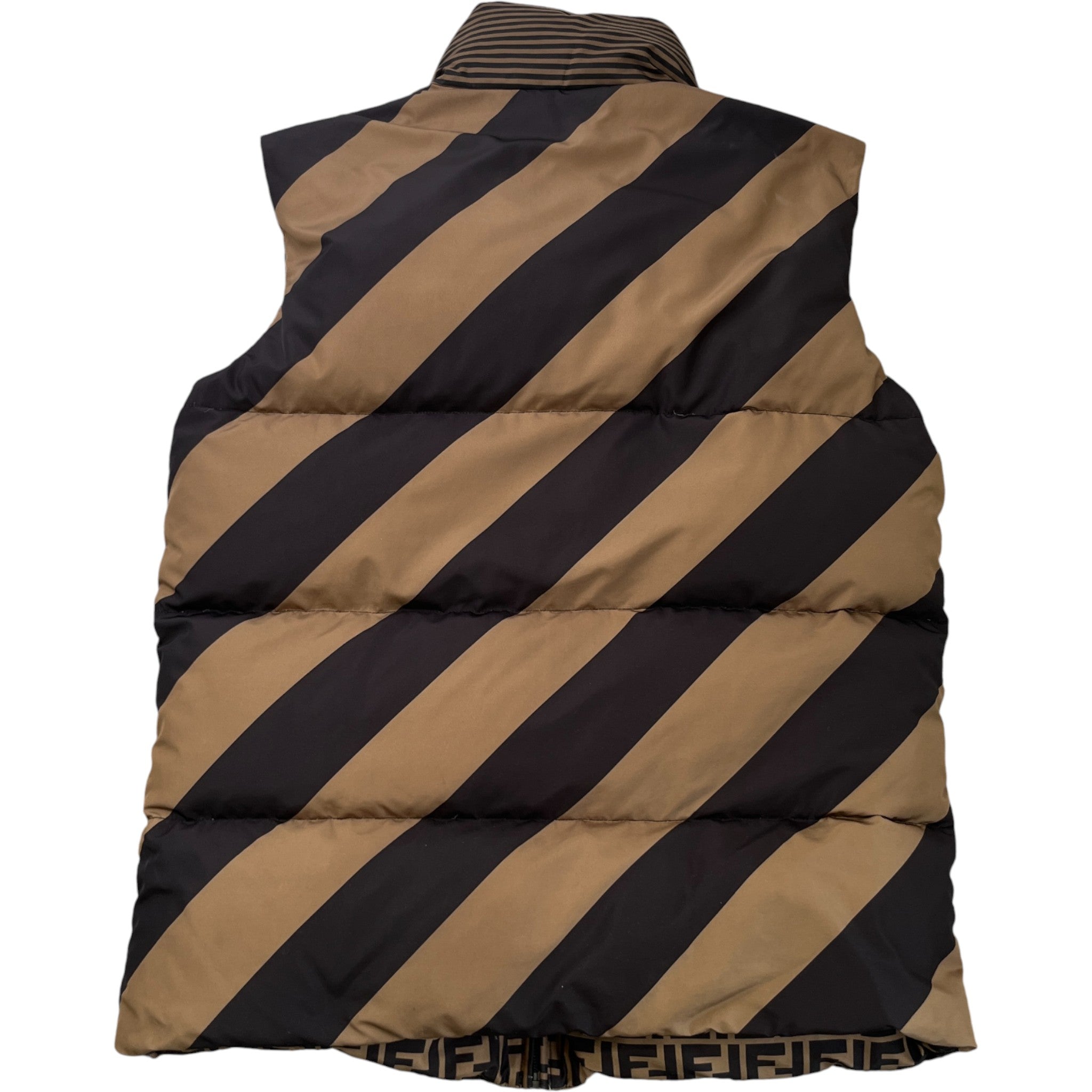 Men's Ff Monogram Reversable Gilet Brown Size IT 48 / M