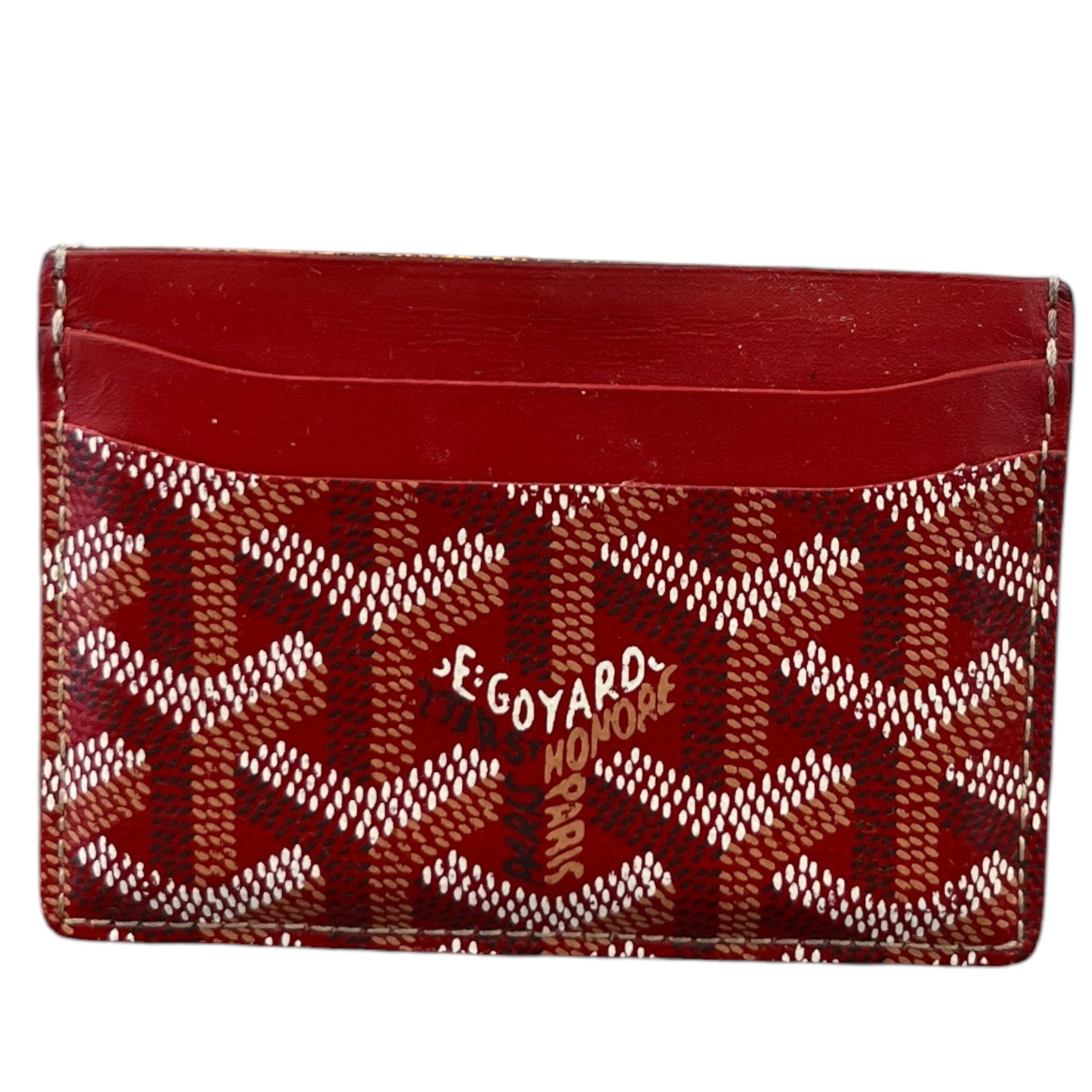 Men's Saint Sulpice Card Holder Red