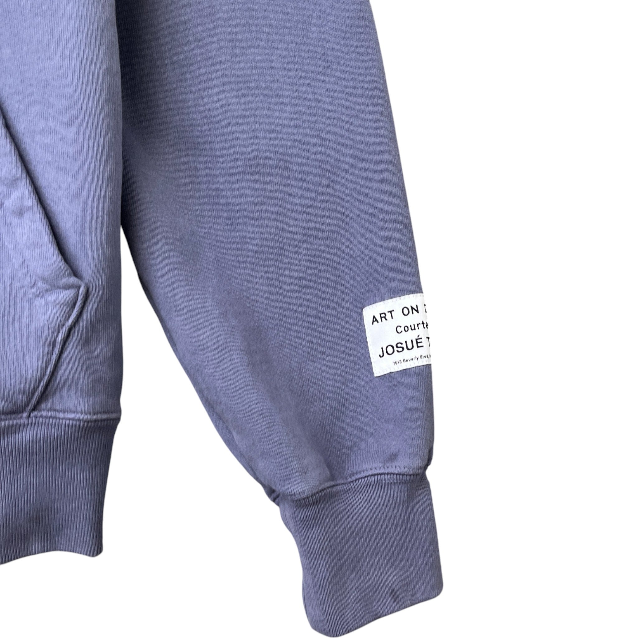 Men's Logo Print Hoodie Blue Size M