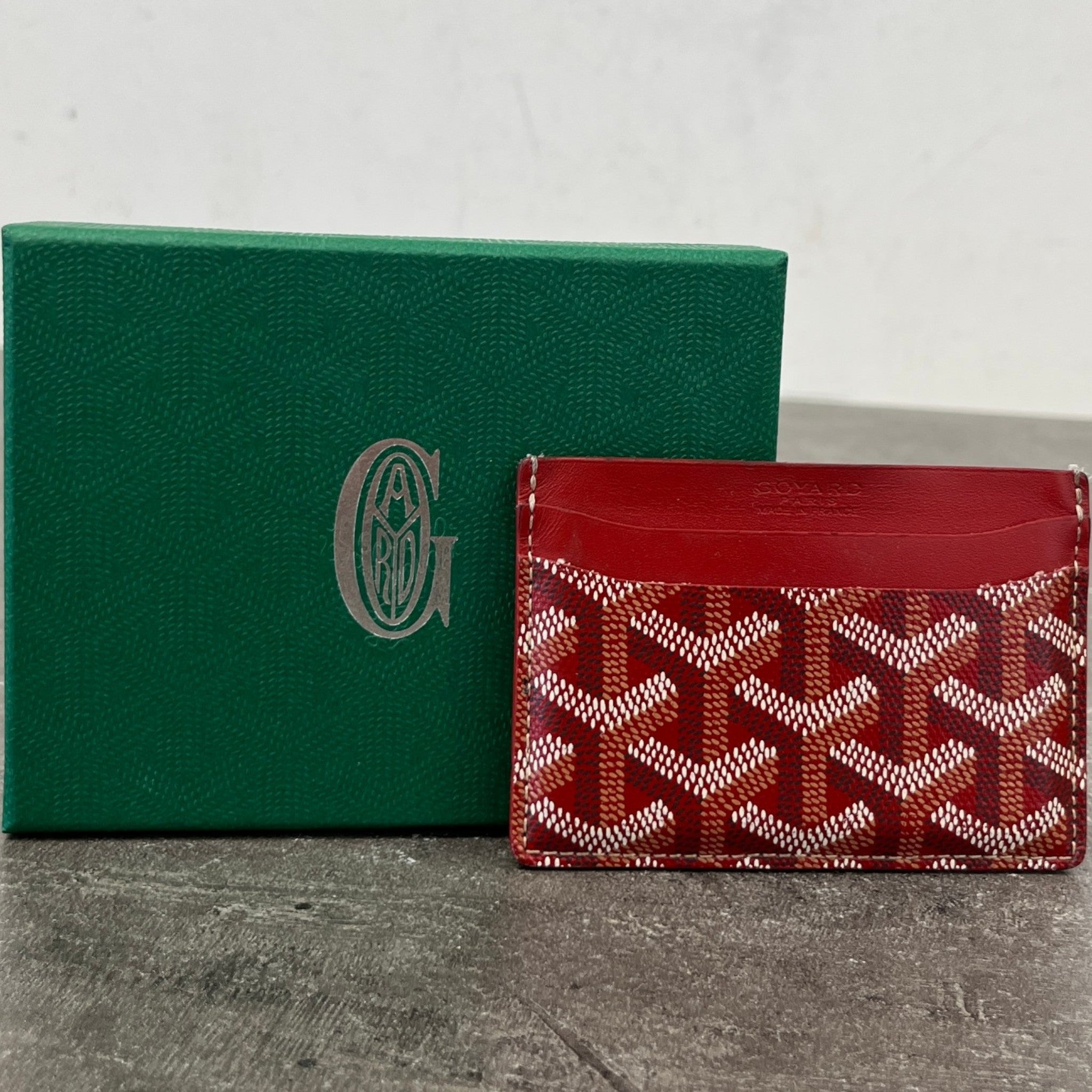 Men's Saint Sulpice Card Holder Red