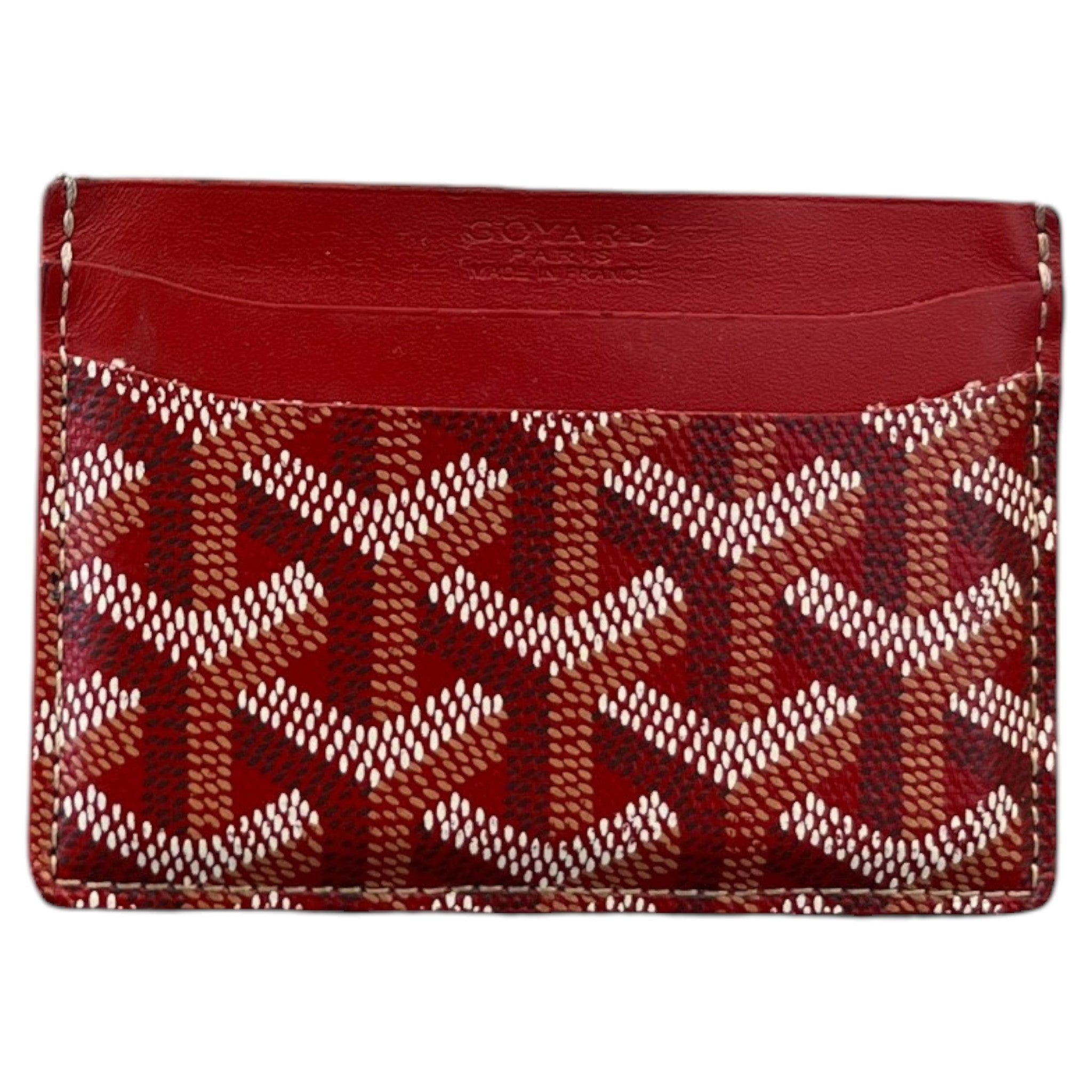 Men's Saint Sulpice Card Holder Red