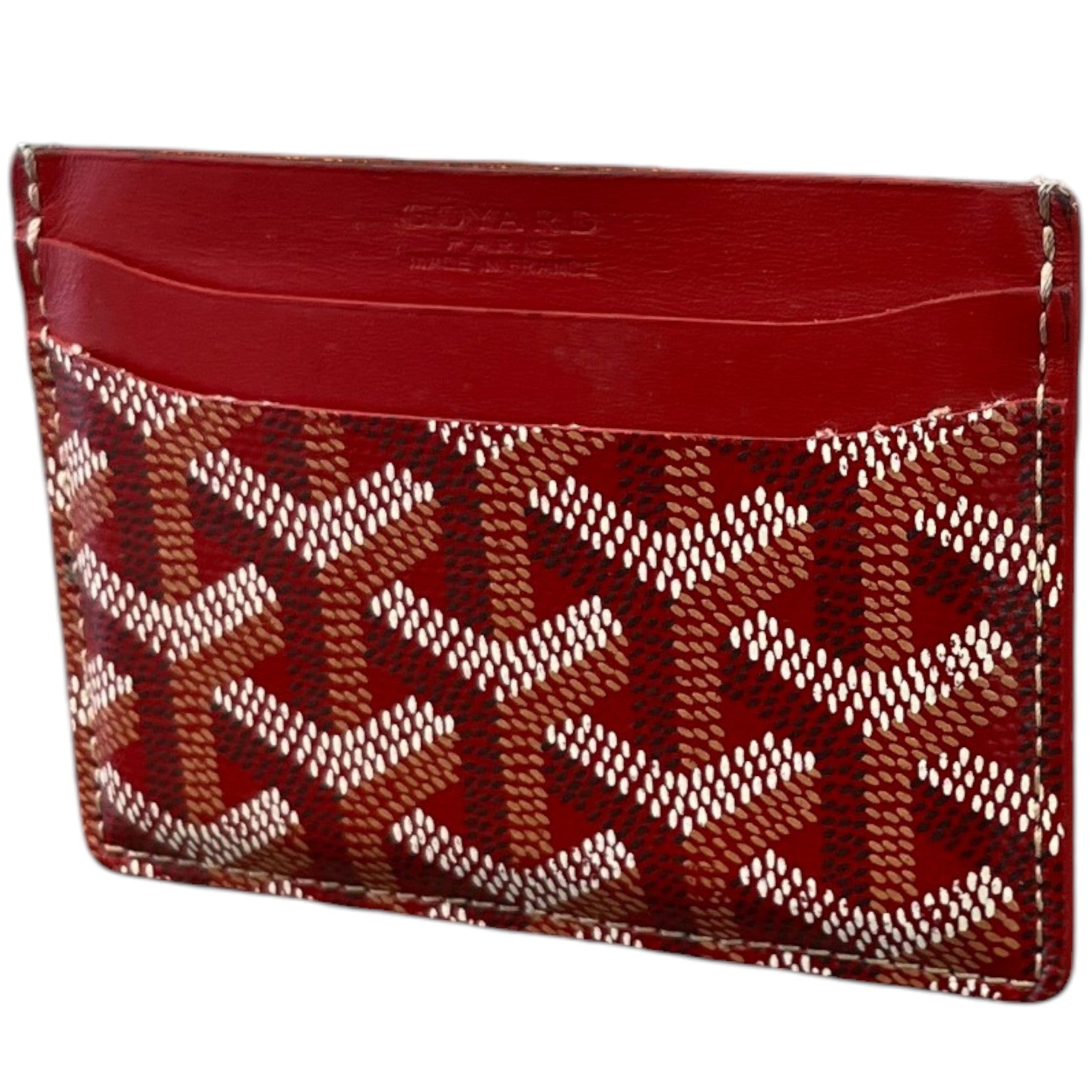 Men's Saint Sulpice Card Holder Red