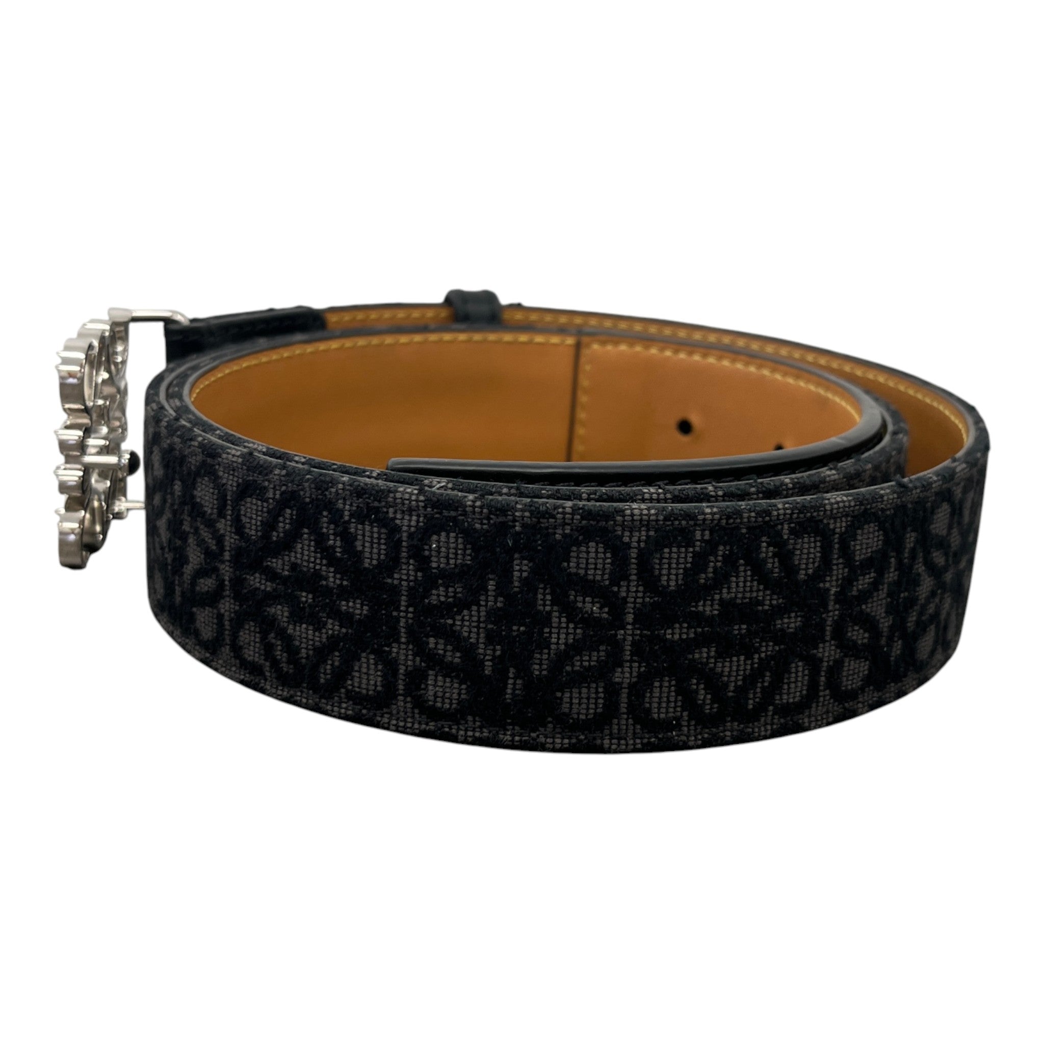 Men's Anagram Logo Belt Black Size Waist 32"