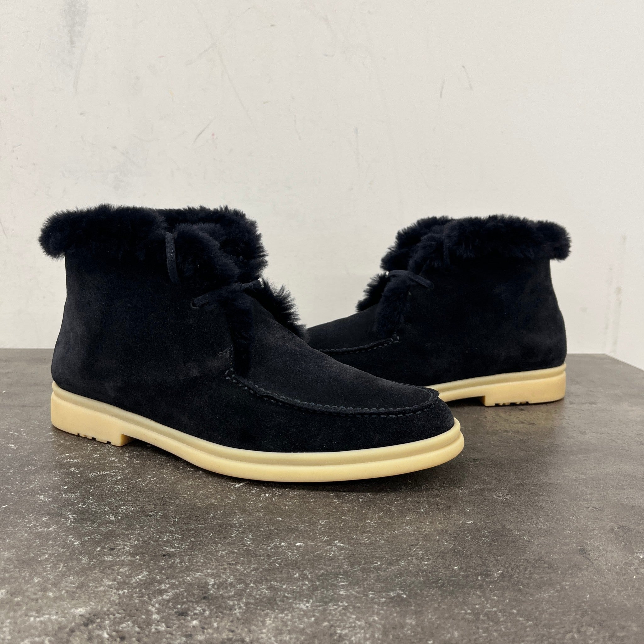 Men's Walk And Walk Fur Lined Boots Navy Size EU 40 / UK 6