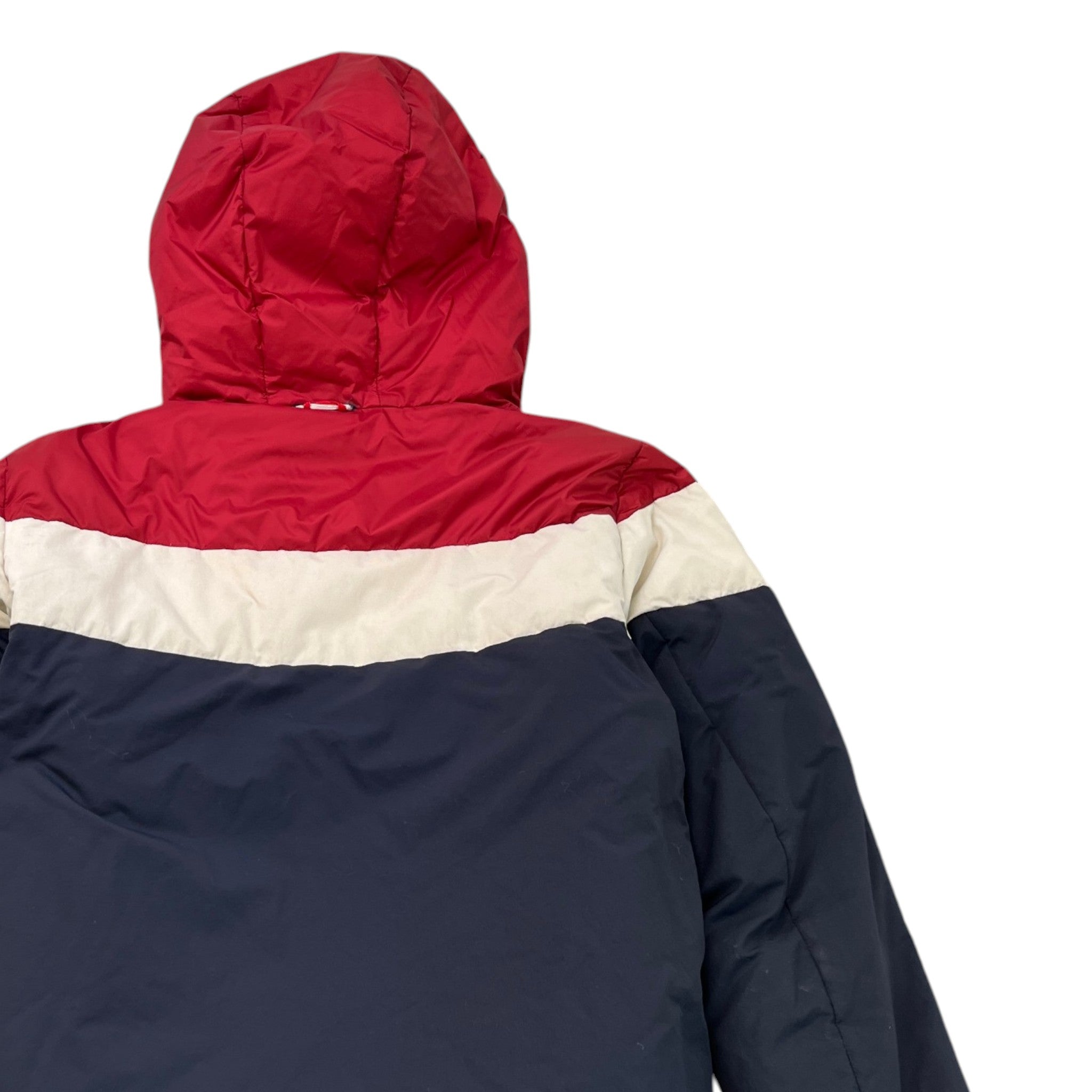 Men's Gamme Bleu Contrast Panels Down Jacket Navy Size L