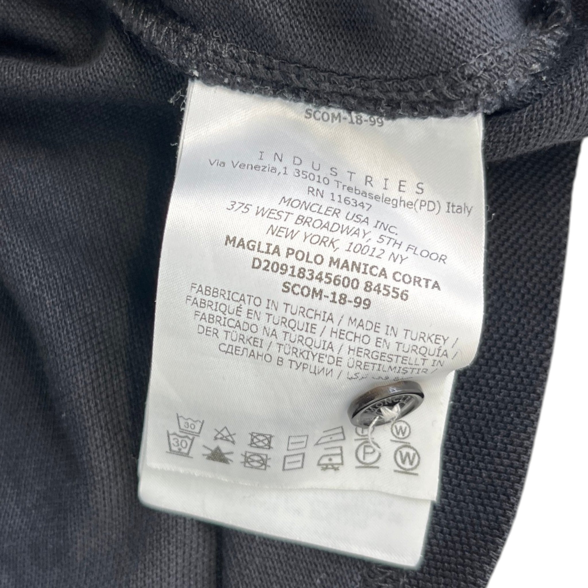 Men's Maglia Polo Shirt Black Size S