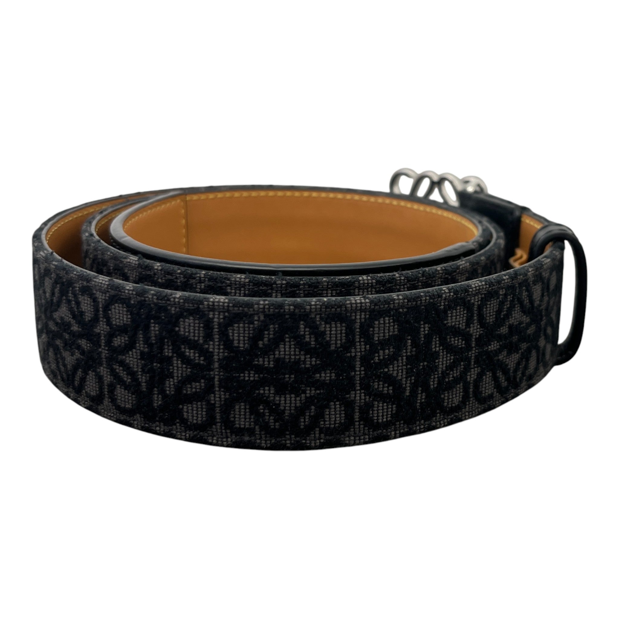 Men's Anagram Logo Belt Black Size Waist 32"