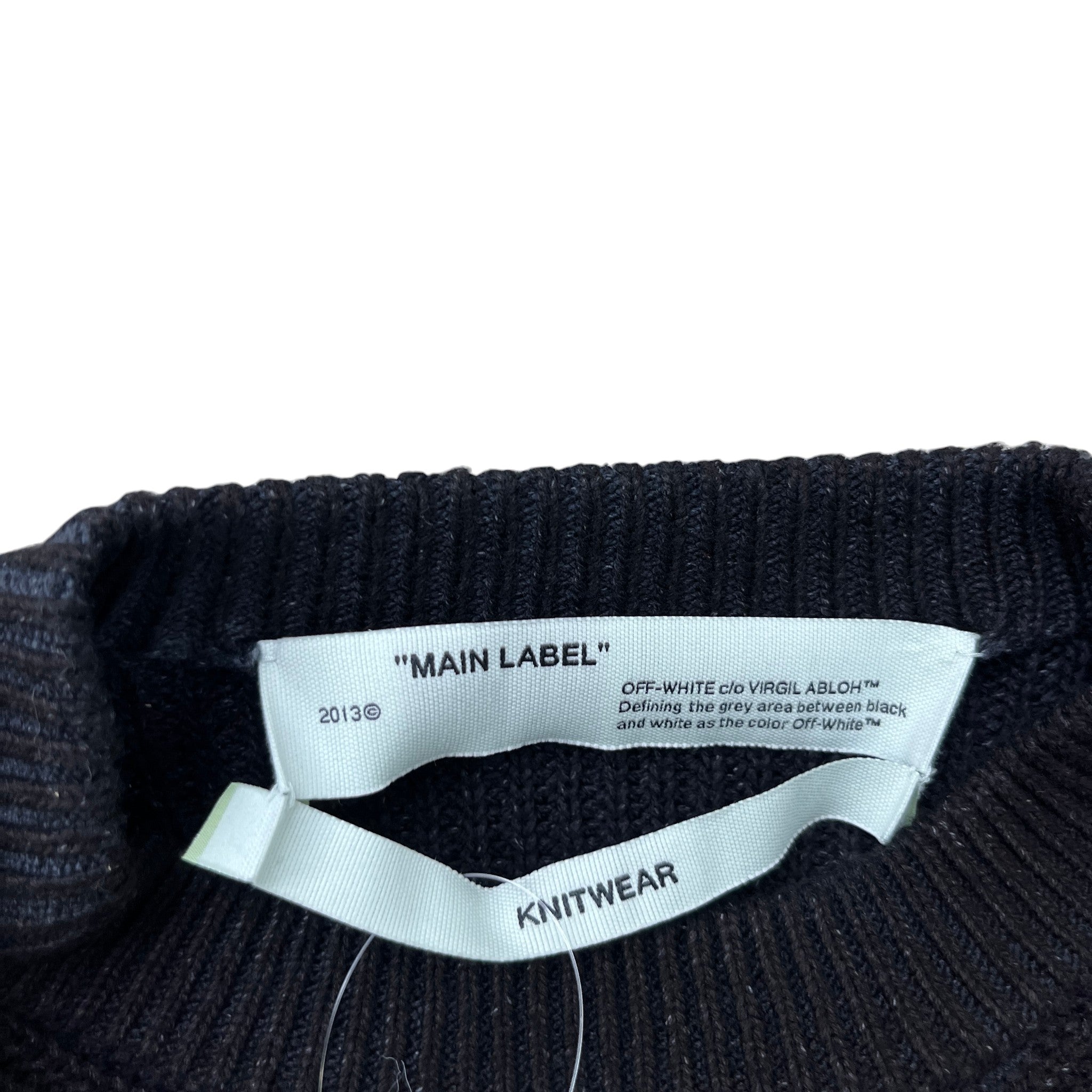 Men's Logo Knit Jumper Black Size M