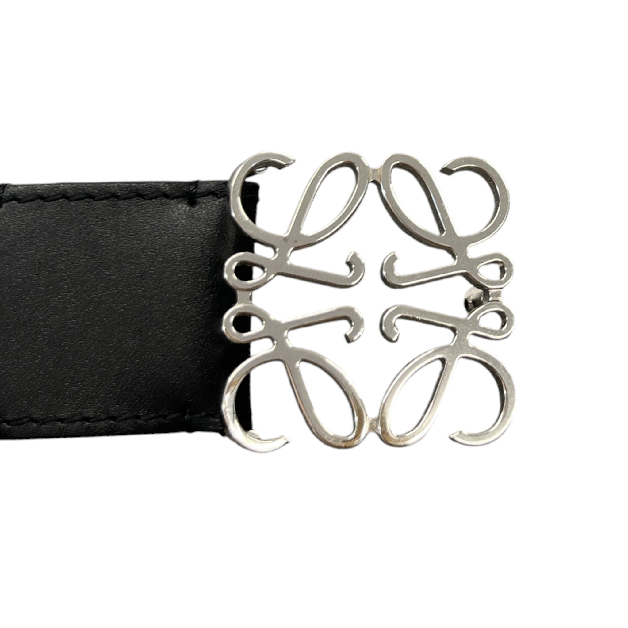 Men's Anagram Logo Belt Black Size Waist 32"