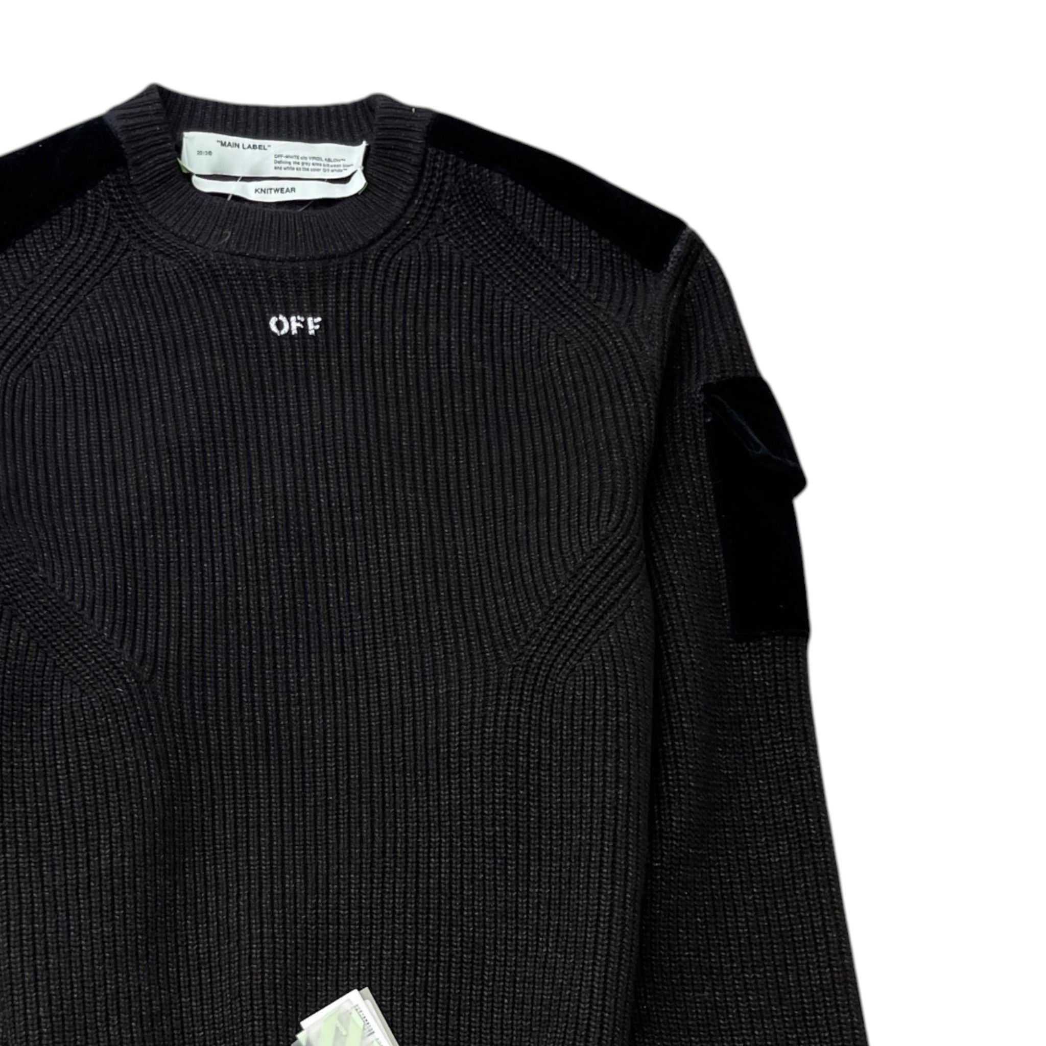 Men's Logo Knit Jumper Black Size M