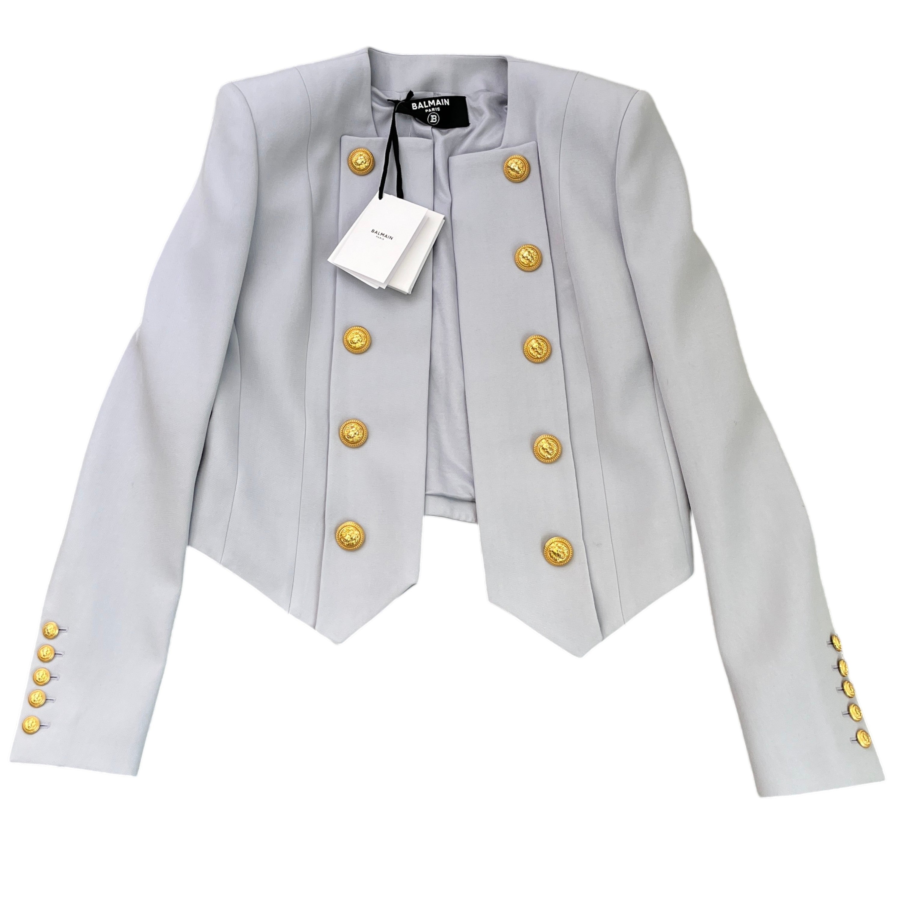 Women's Double Breasted Blazer Jacket Blue Size S
