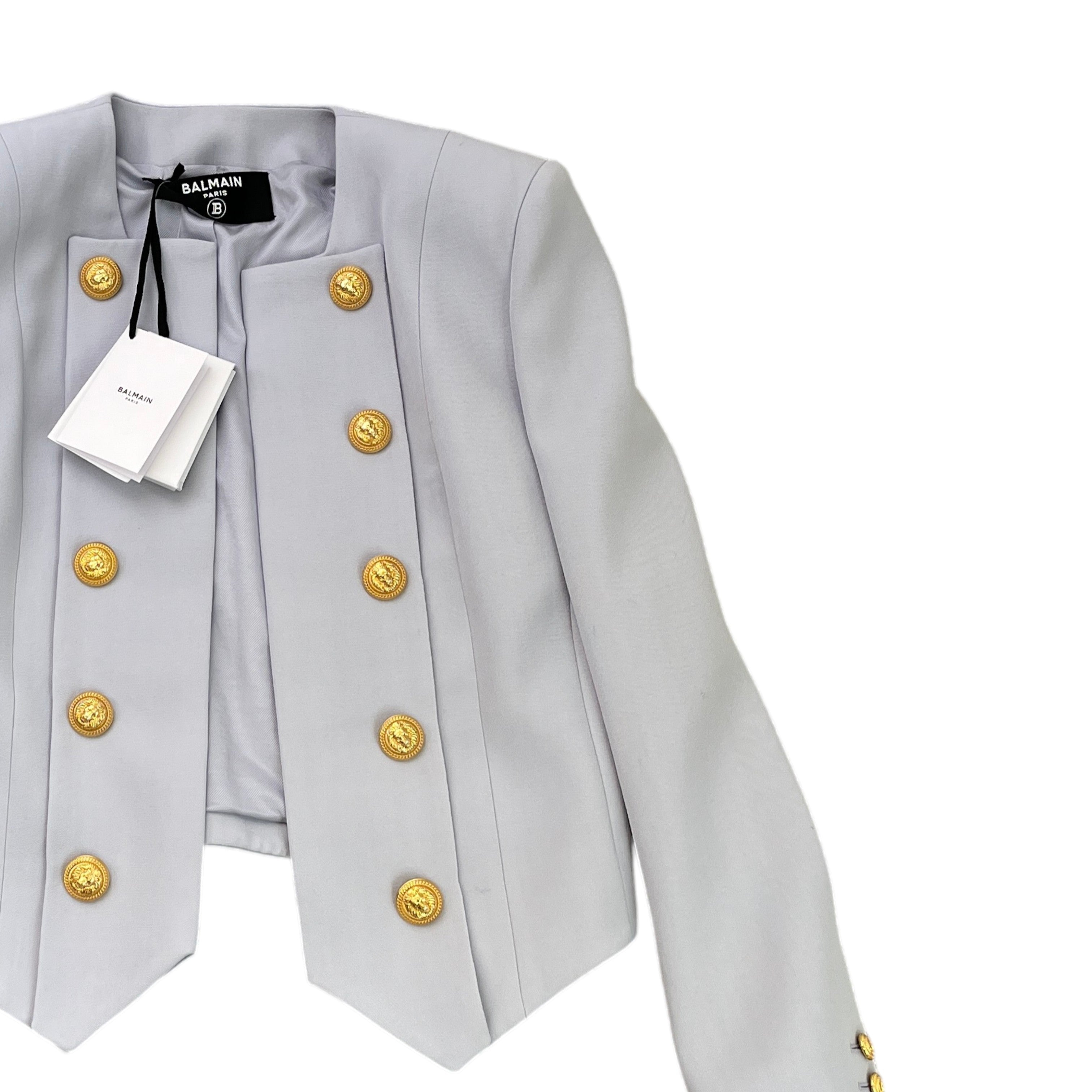Women's Double Breasted Blazer Jacket Blue Size S
