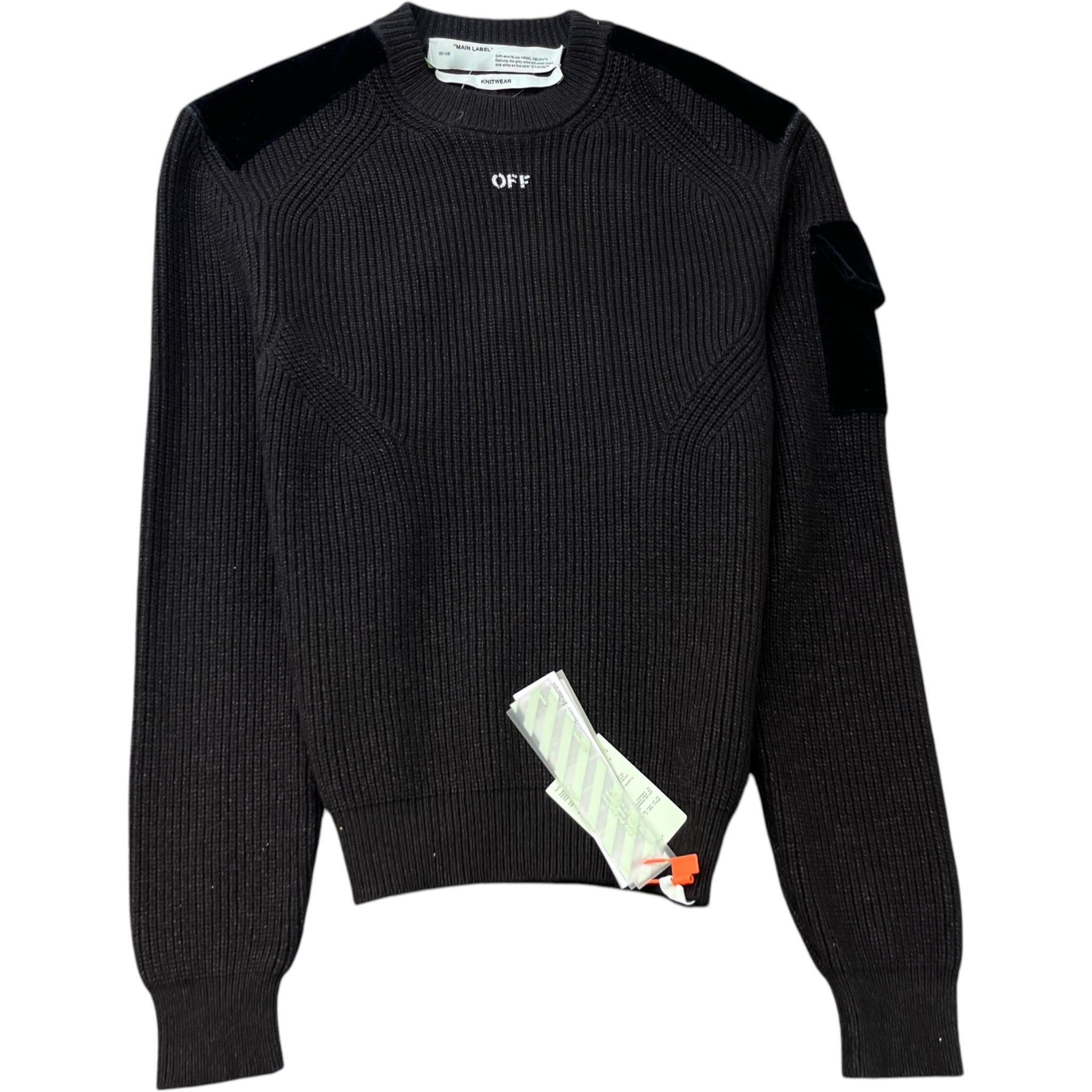 Men's Logo Knit Jumper Black Size M