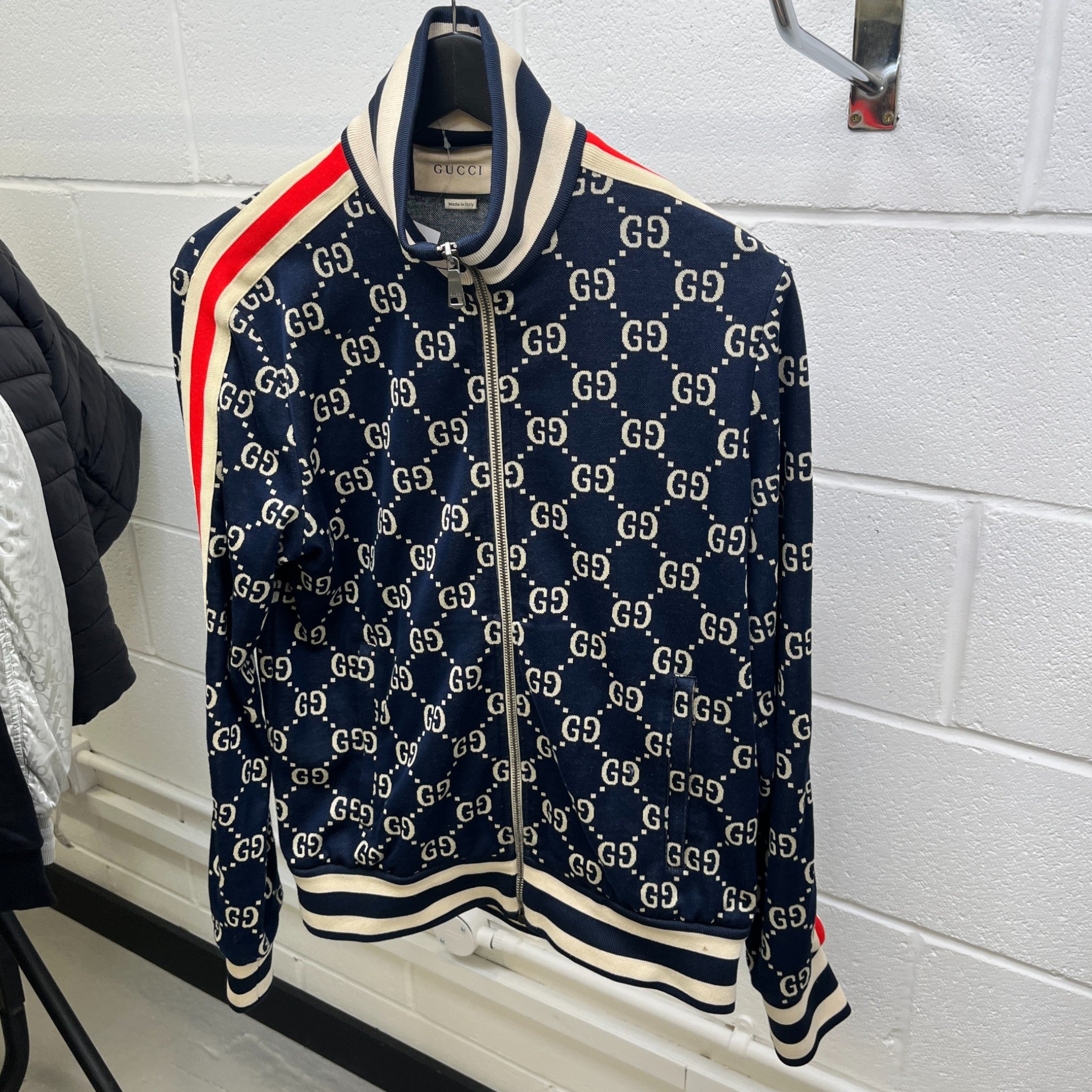 Men's Gg Supreme Track Jacket Navy Size S