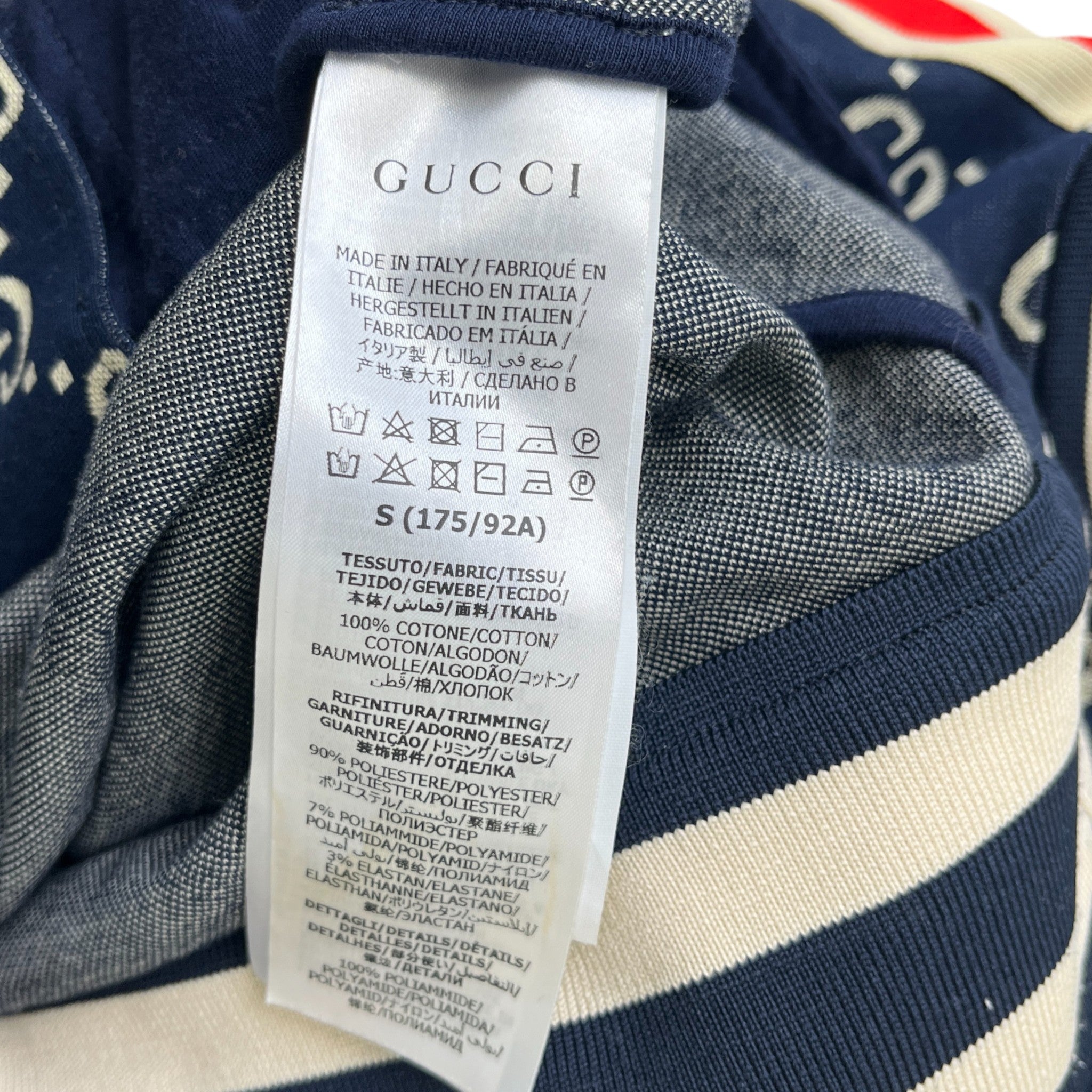 Men's Gg Supreme Track Jacket Navy Size S