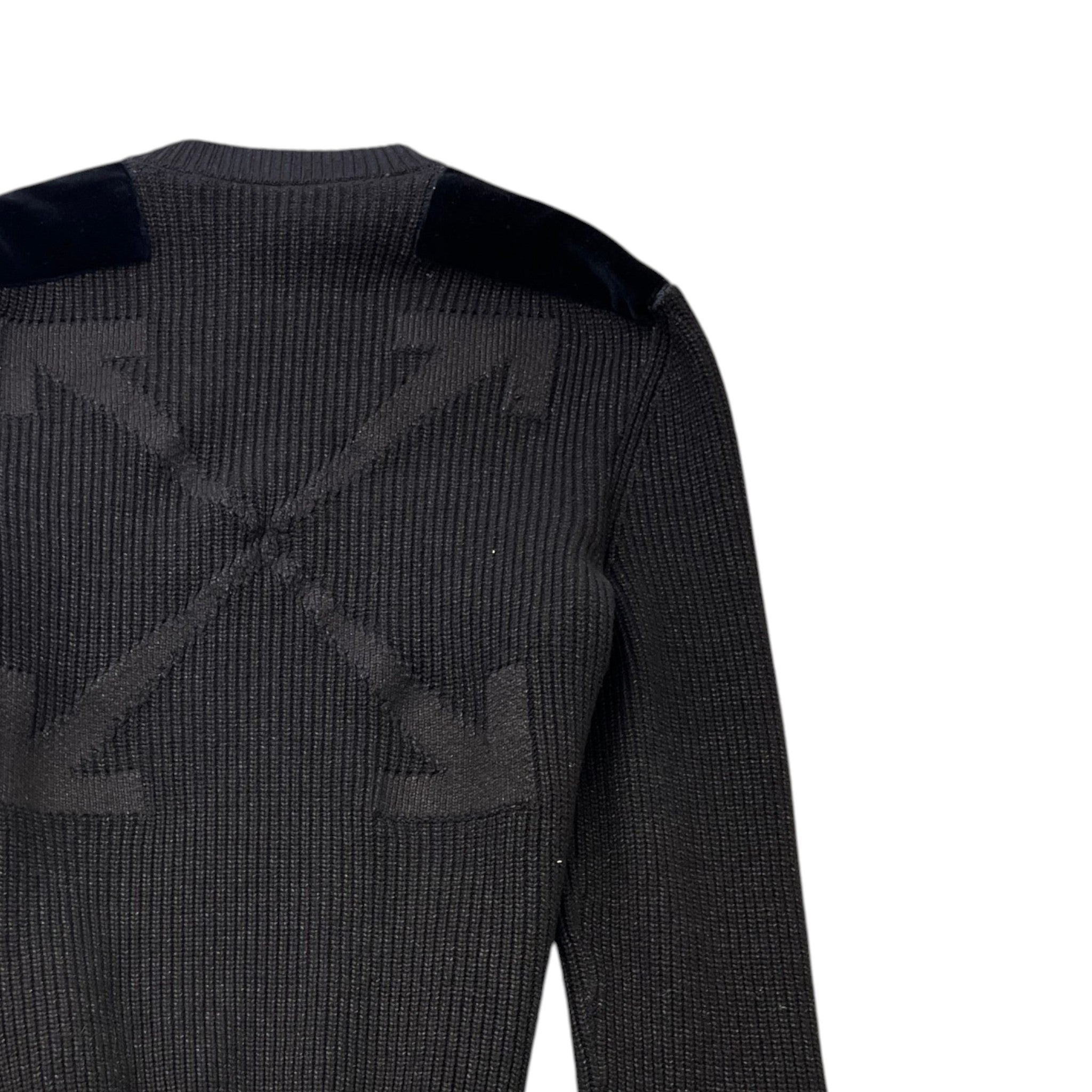 Men's Logo Knit Jumper Black Size M