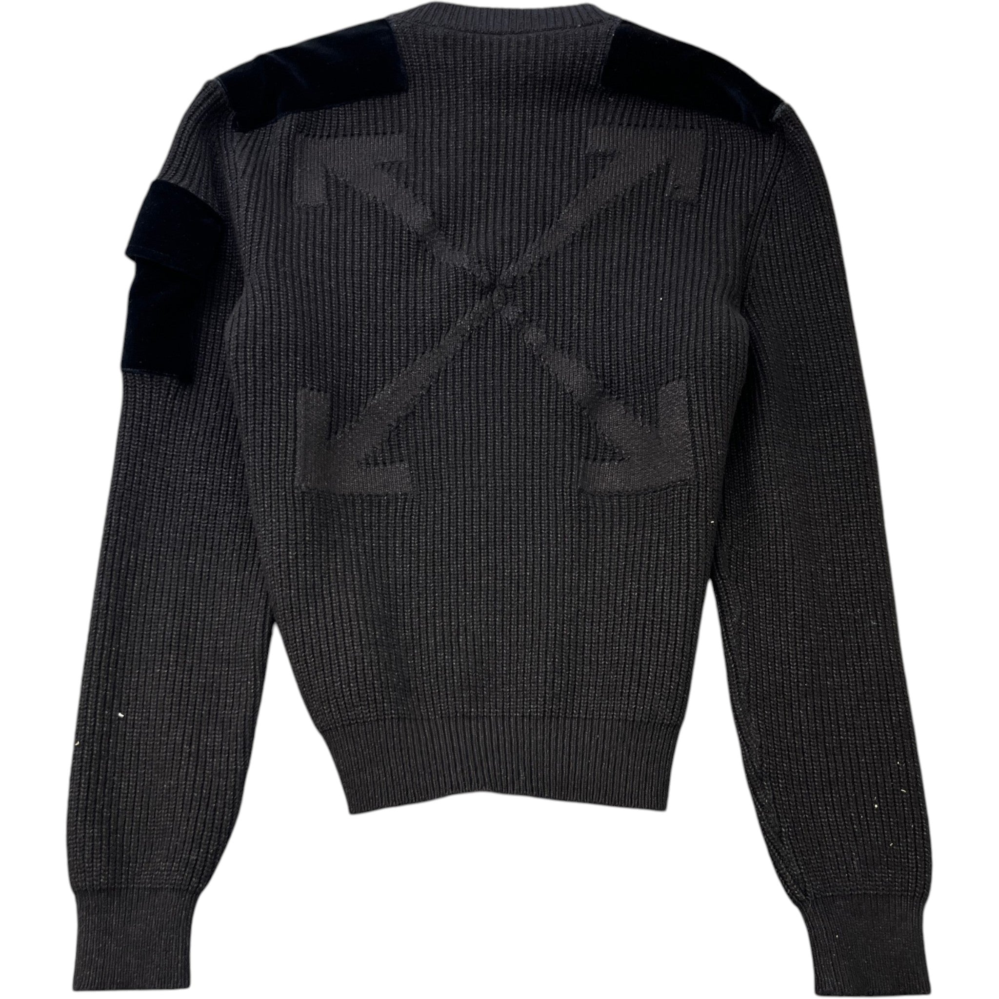 Men's Logo Knit Jumper Black Size M