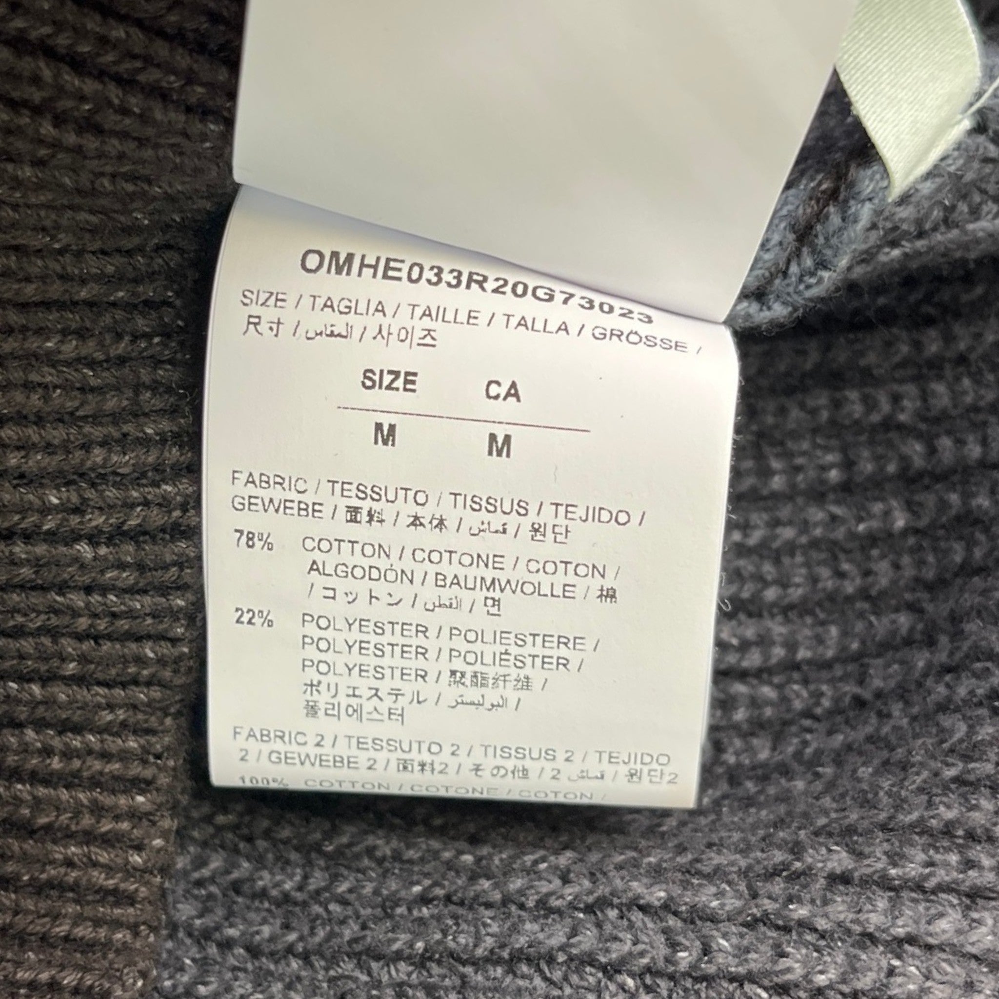 Men's Logo Knit Jumper Black Size M