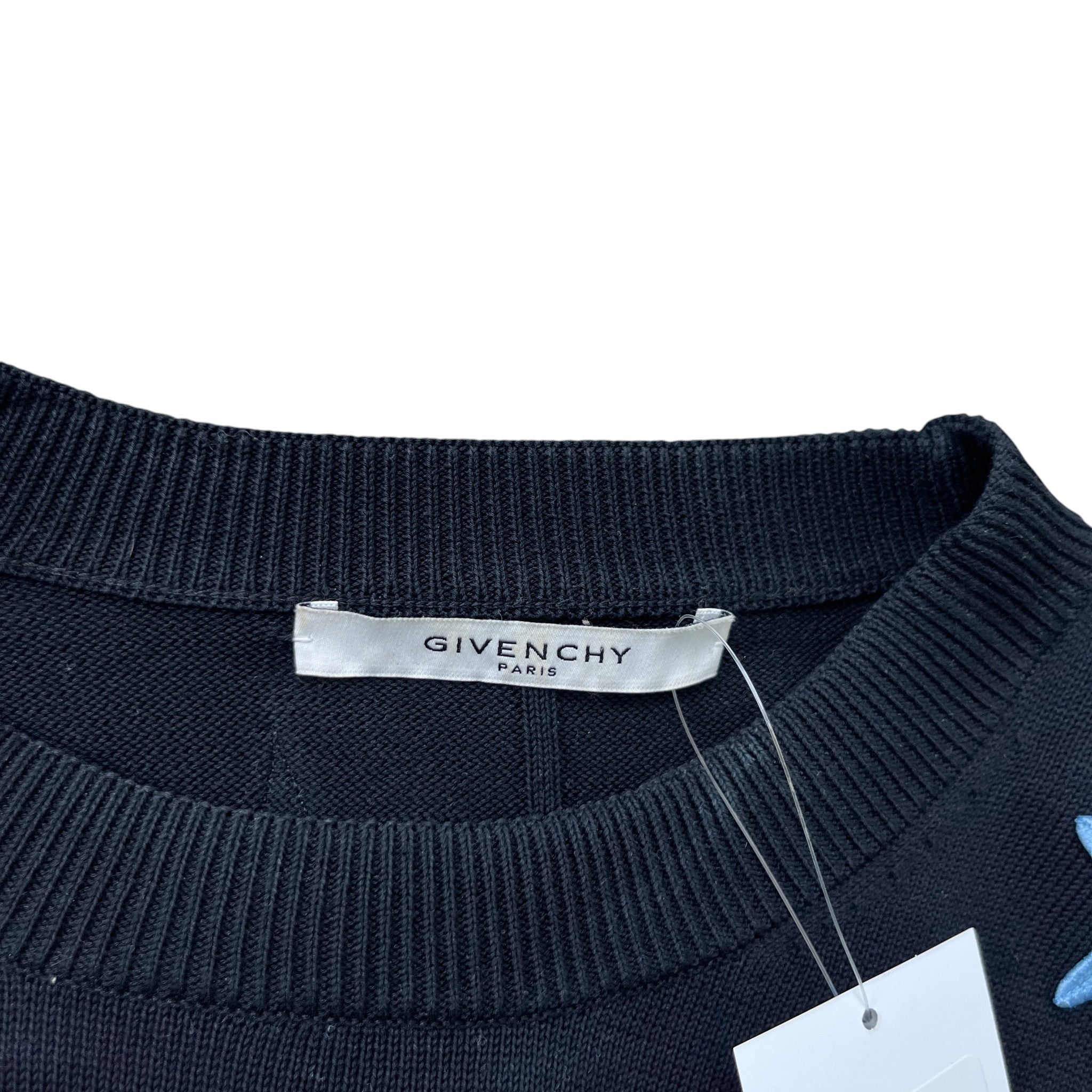 Men's Star Patch Jumper Black Size M