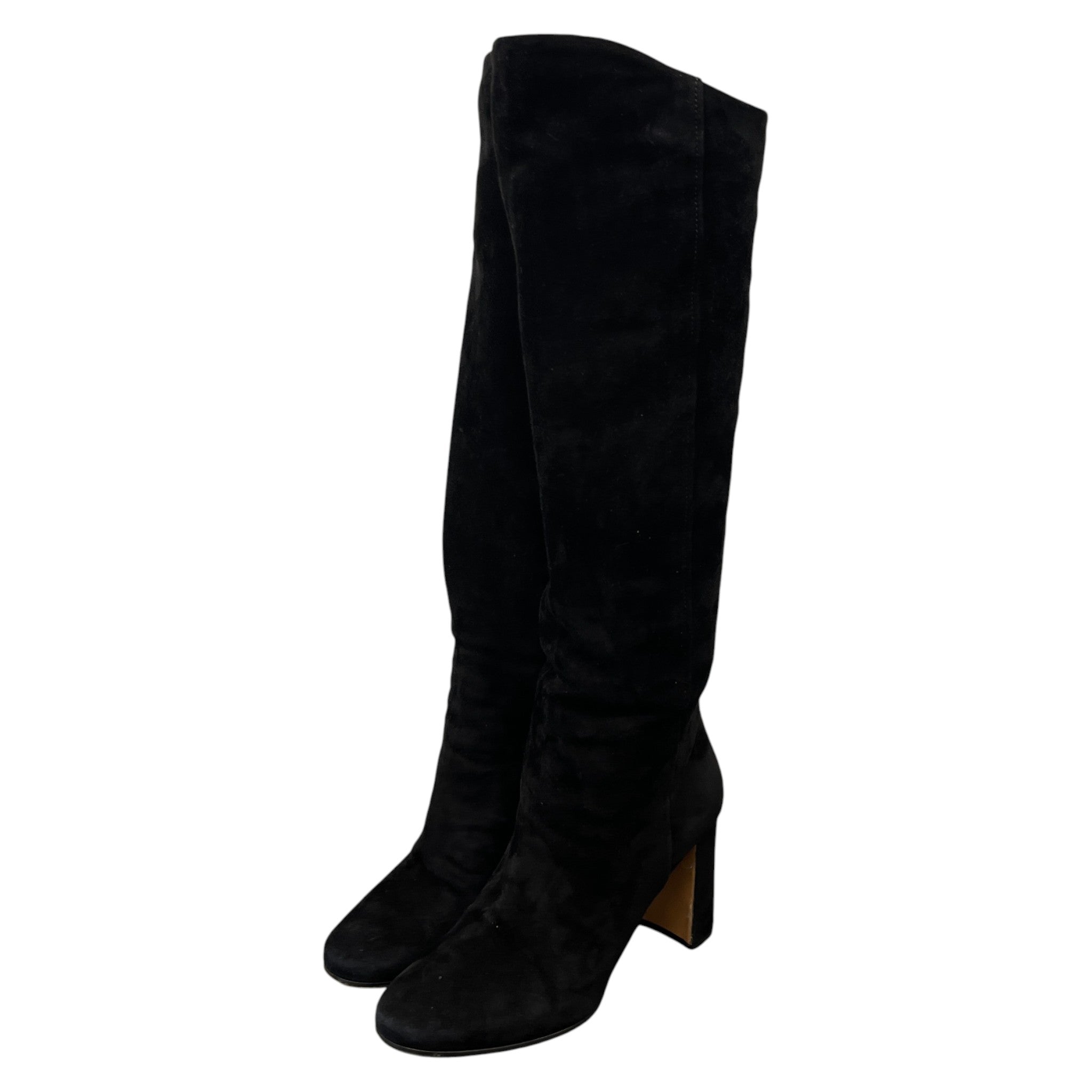 Women's Suede Knee High Boots Black Size EU 36 / UK 3