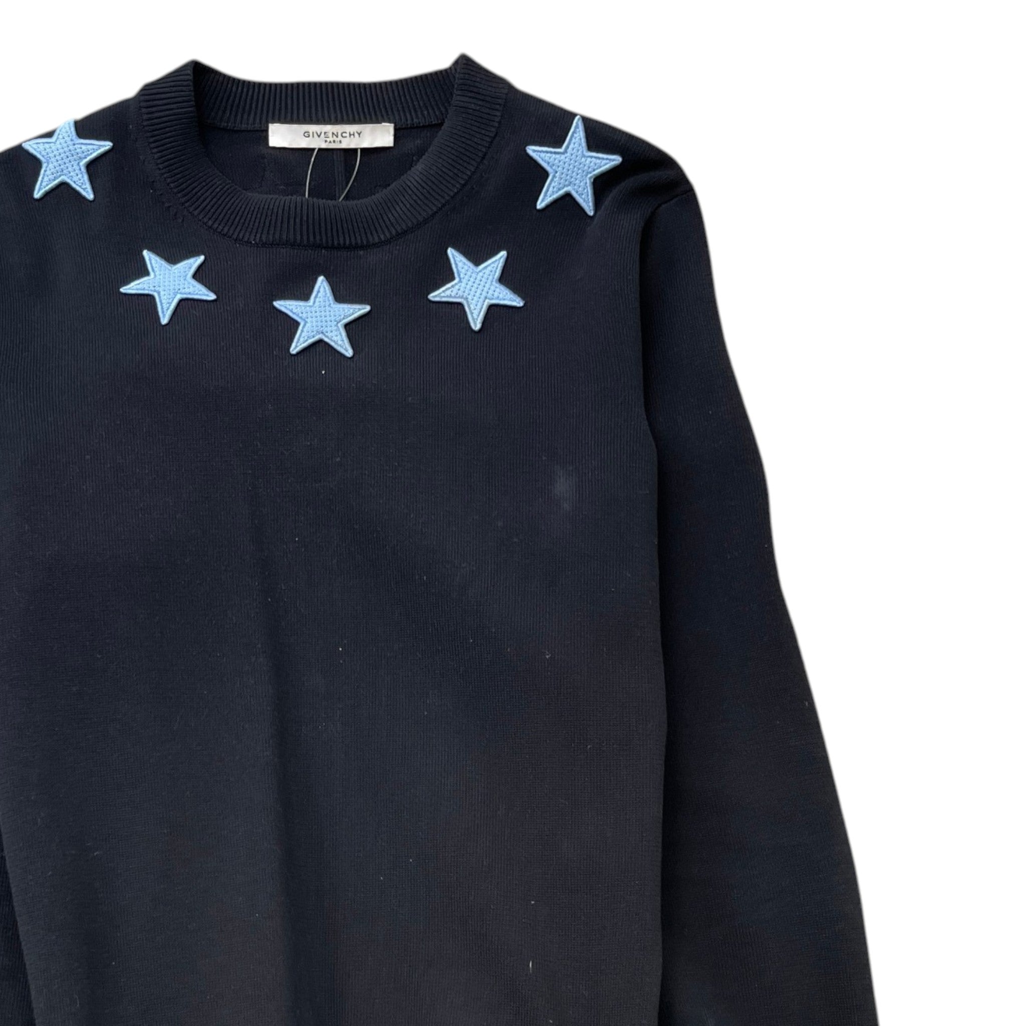 Men's Star Patch Jumper Black Size M