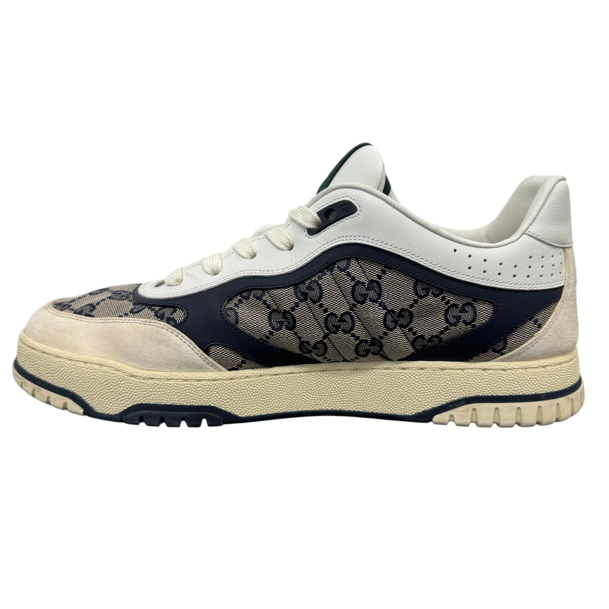 Men's Gg Supreme Re-Web Low Trainers Beige Size EU 45 / UK 11