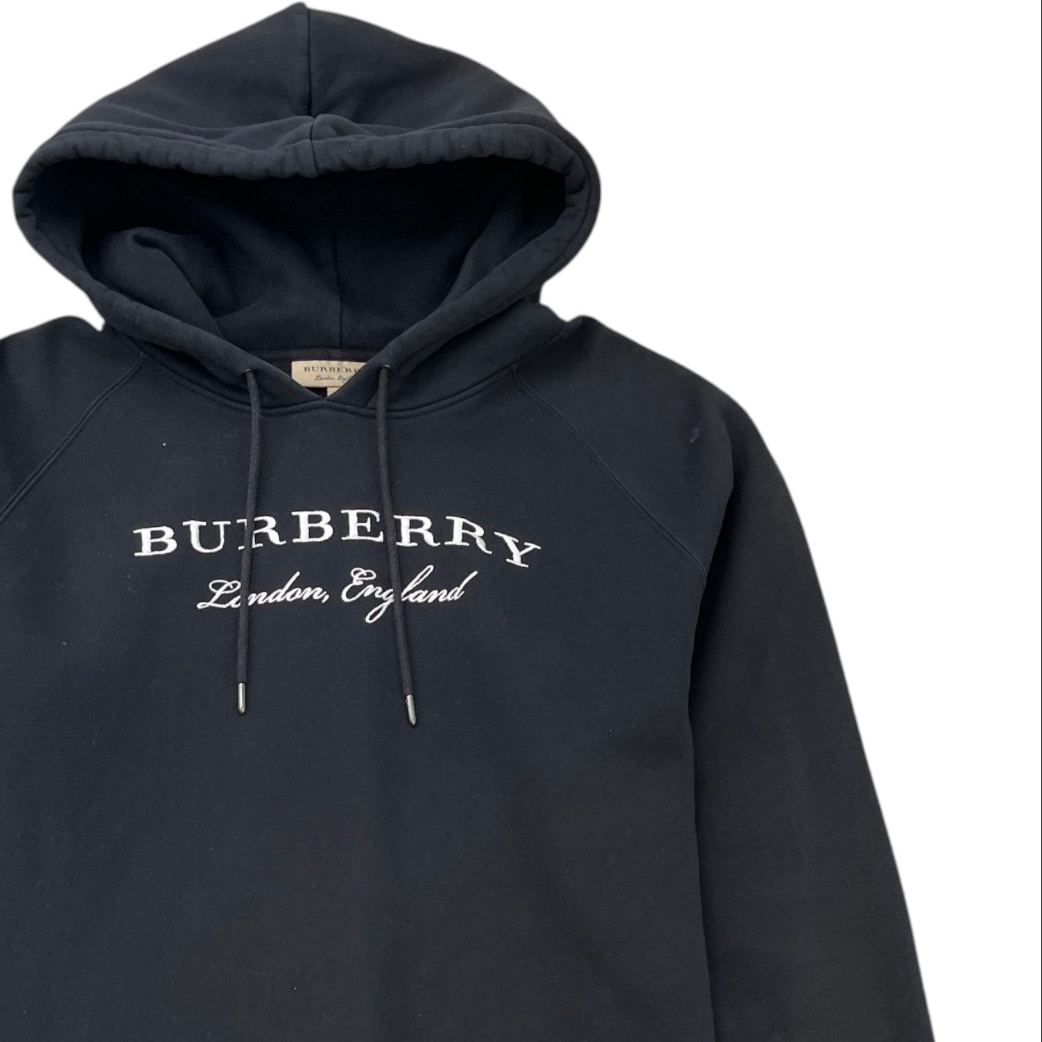 Men's Embroidered Logo Hoodie Black Size XL
