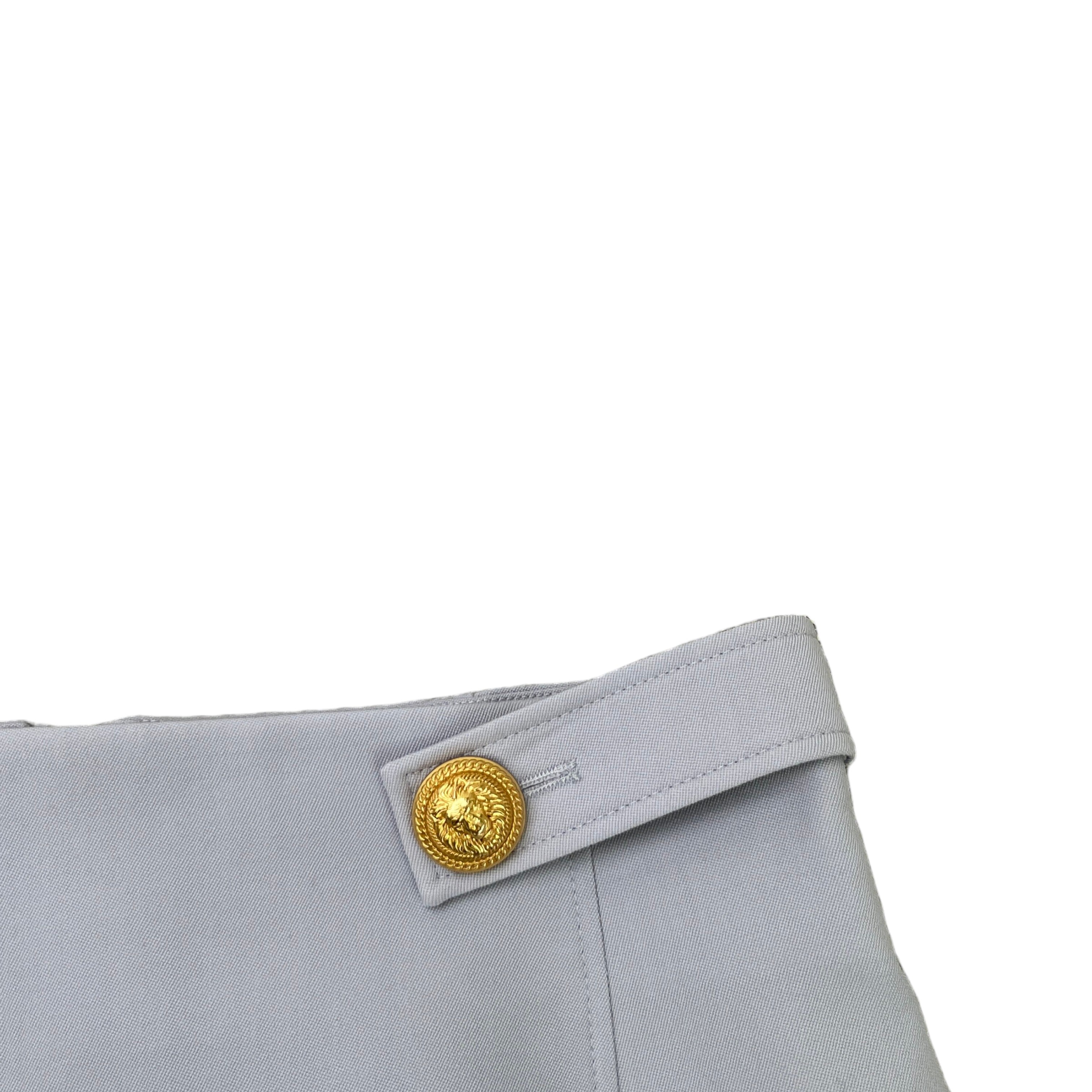 Women's Logo Buttons Skirts Blue Size UK10