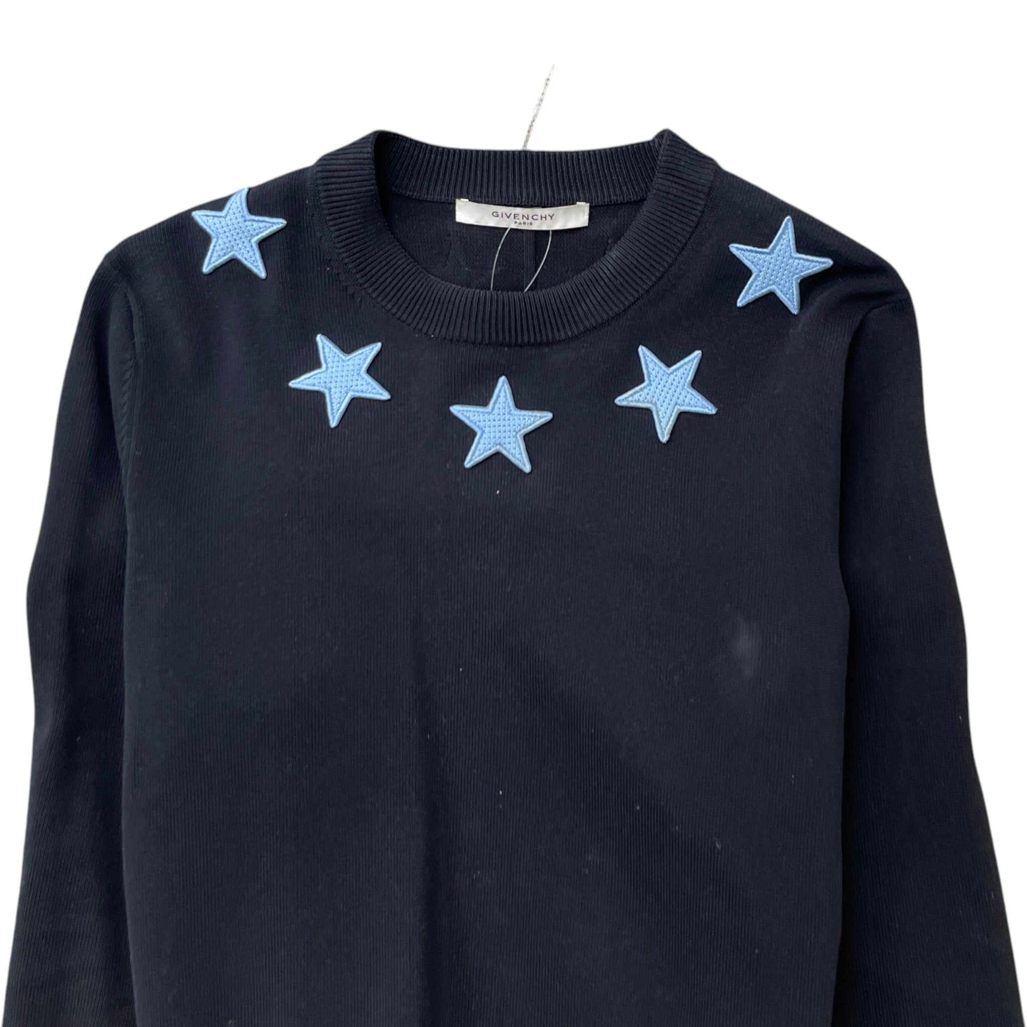 Men's Star Patch Jumper Black Size M