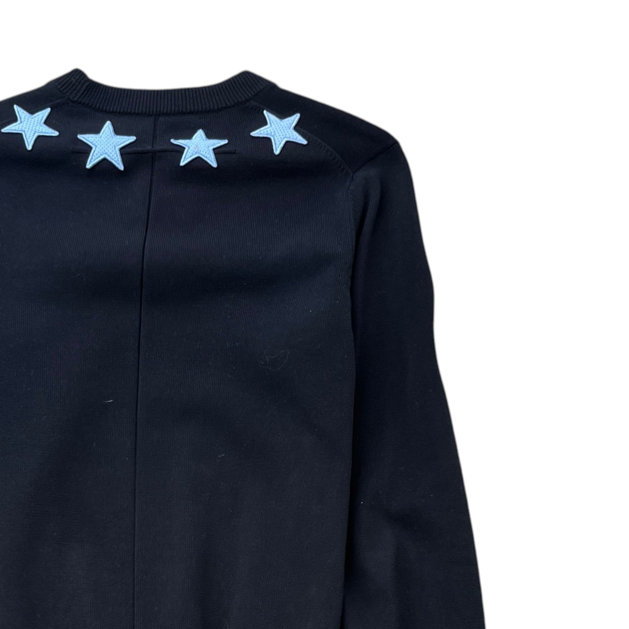 Men's Star Patch Jumper Black Size M