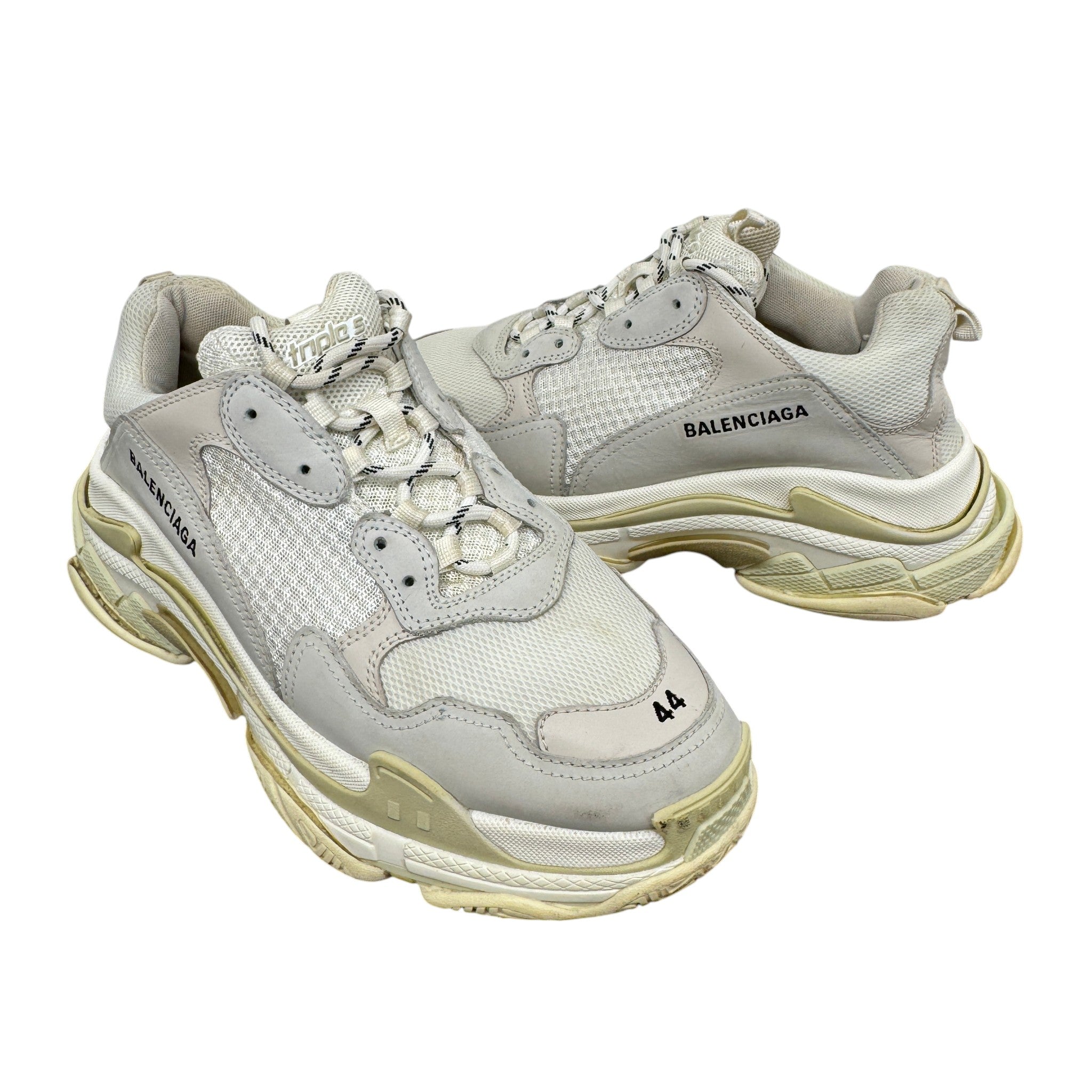 Men's Triple S Low Trainers Cream Size EU 44 / UK 10