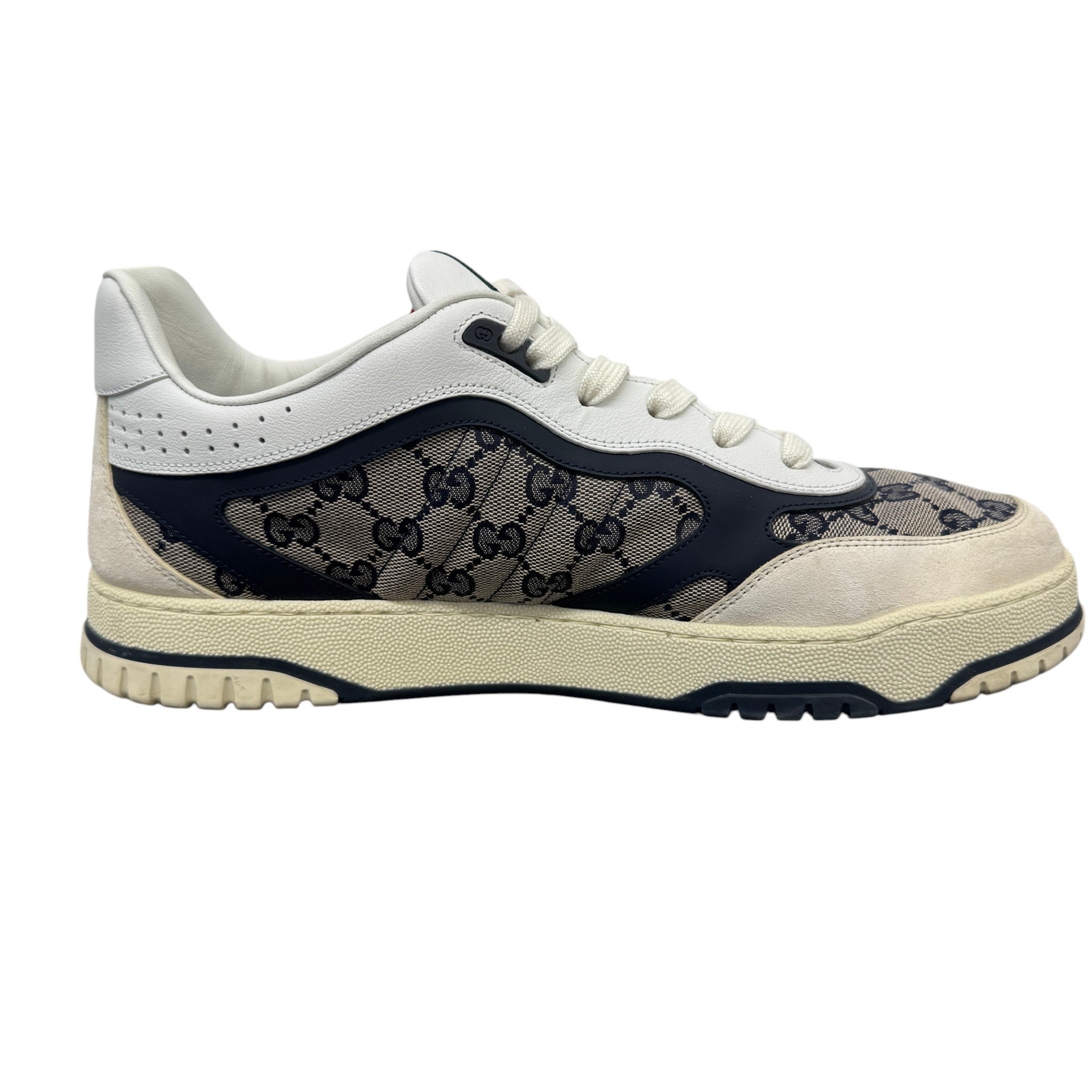 Men's Gg Supreme Re-Web Low Trainers Beige Size EU 45 / UK 11