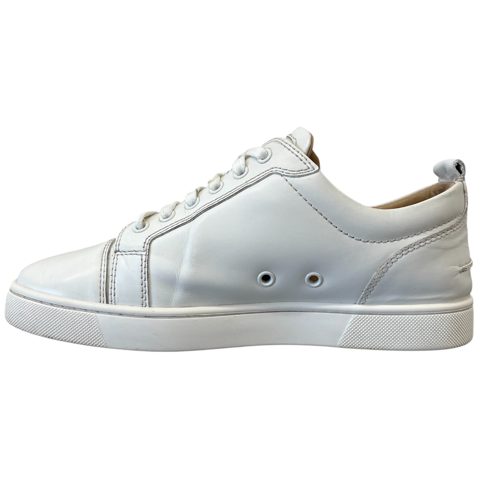Men's Louis Junior Flat Low Trainers White Size EU 40 / UK 6