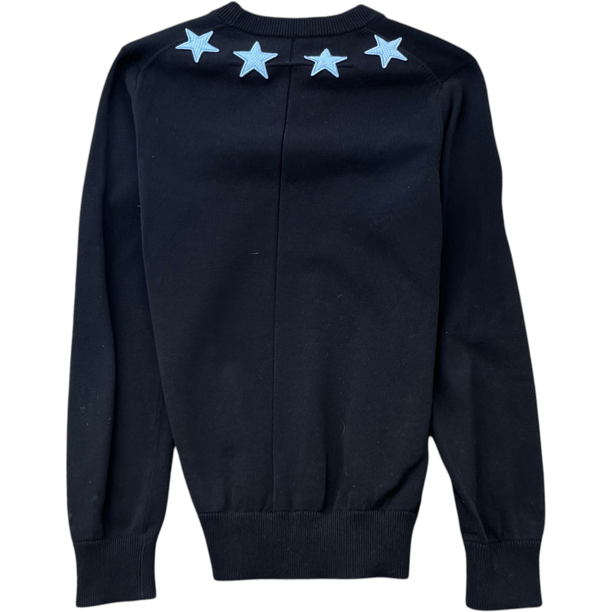Men's Star Patch Jumper Black Size M