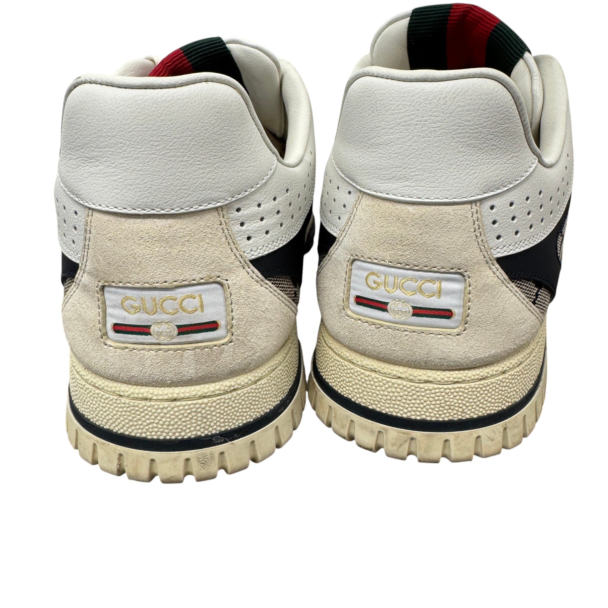 Men's Gg Supreme Re-Web Low Trainers Beige Size EU 45 / UK 11