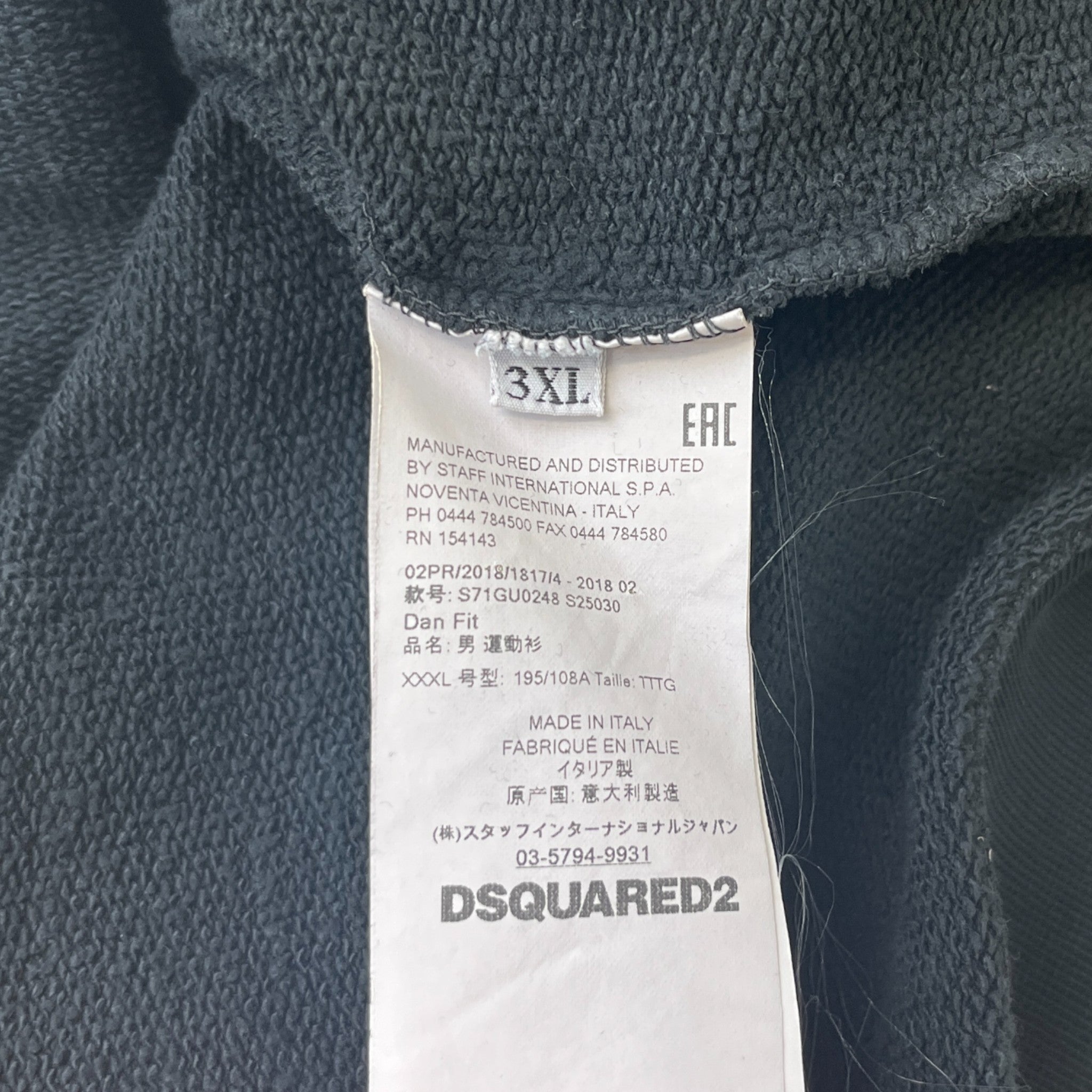 Men's Bad Cowboy Academy Sweatshirt Black Size XXXL