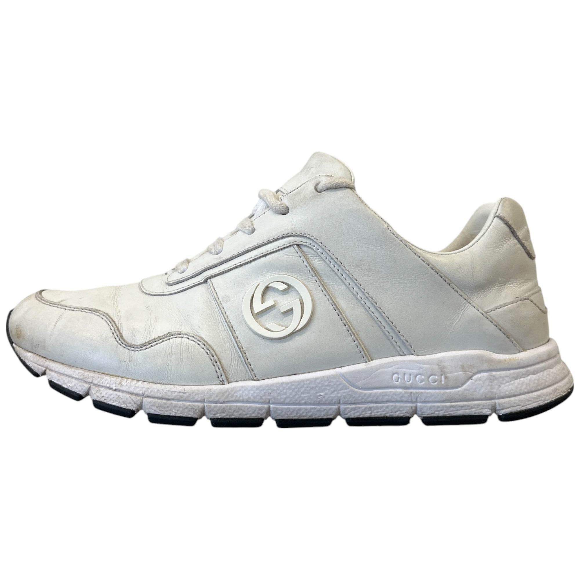Women's Gg Logo Low Trainers White Size EU 38 / UK 5