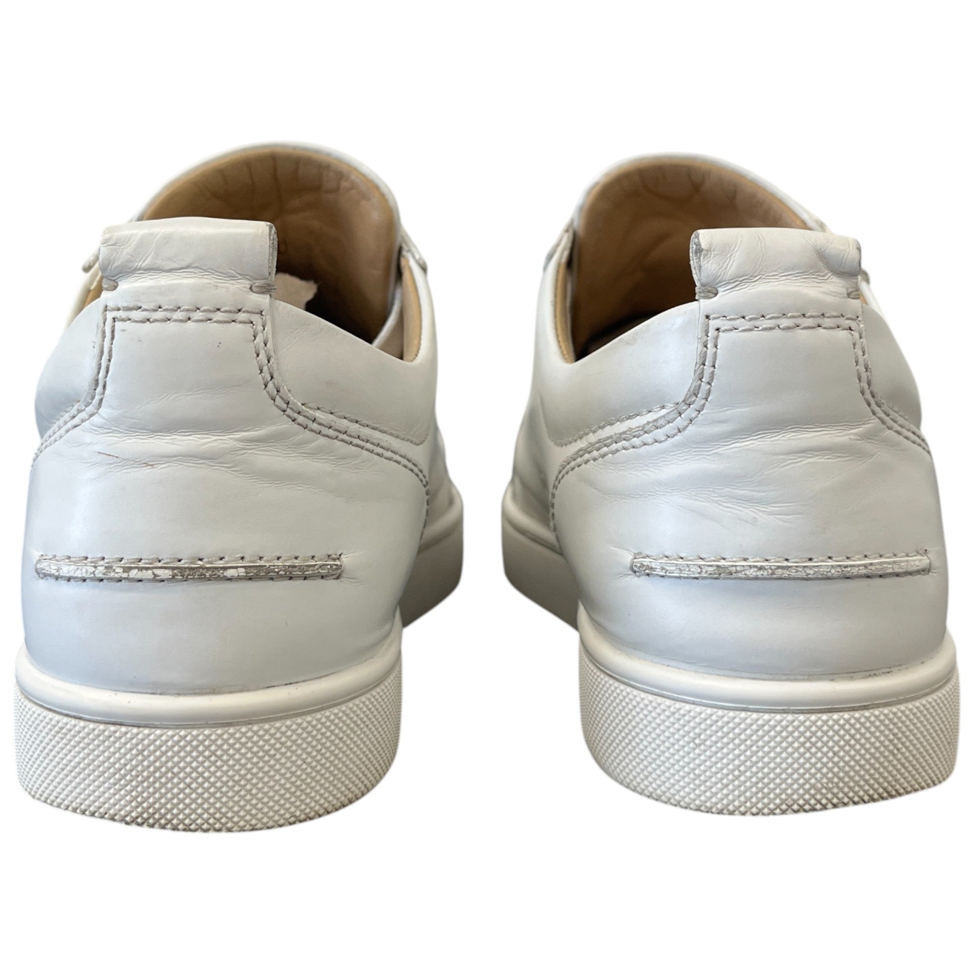 Men's Louis Junior Flat Low Trainers White Size EU 40 / UK 6