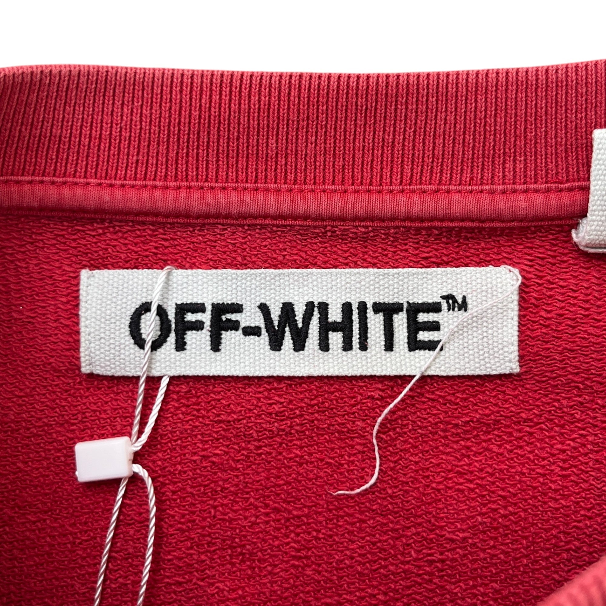 Men's Diagonal Logo Sweatshirt Red Size S