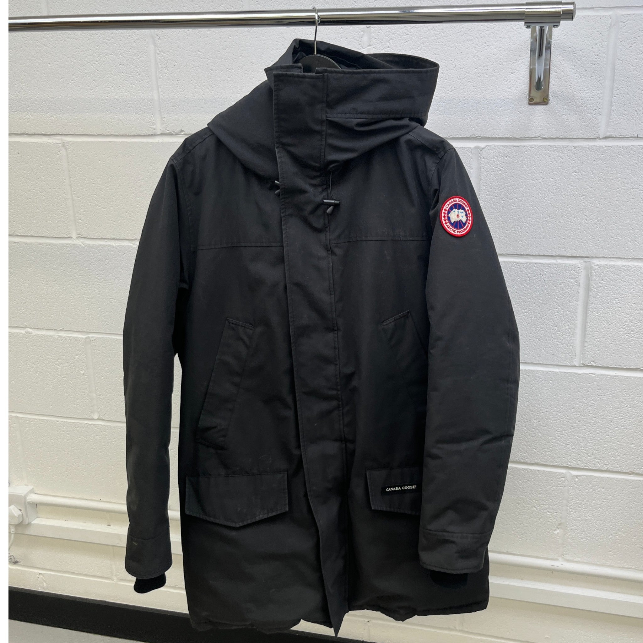 Men's Langford Parka Down Jacket Black Size L