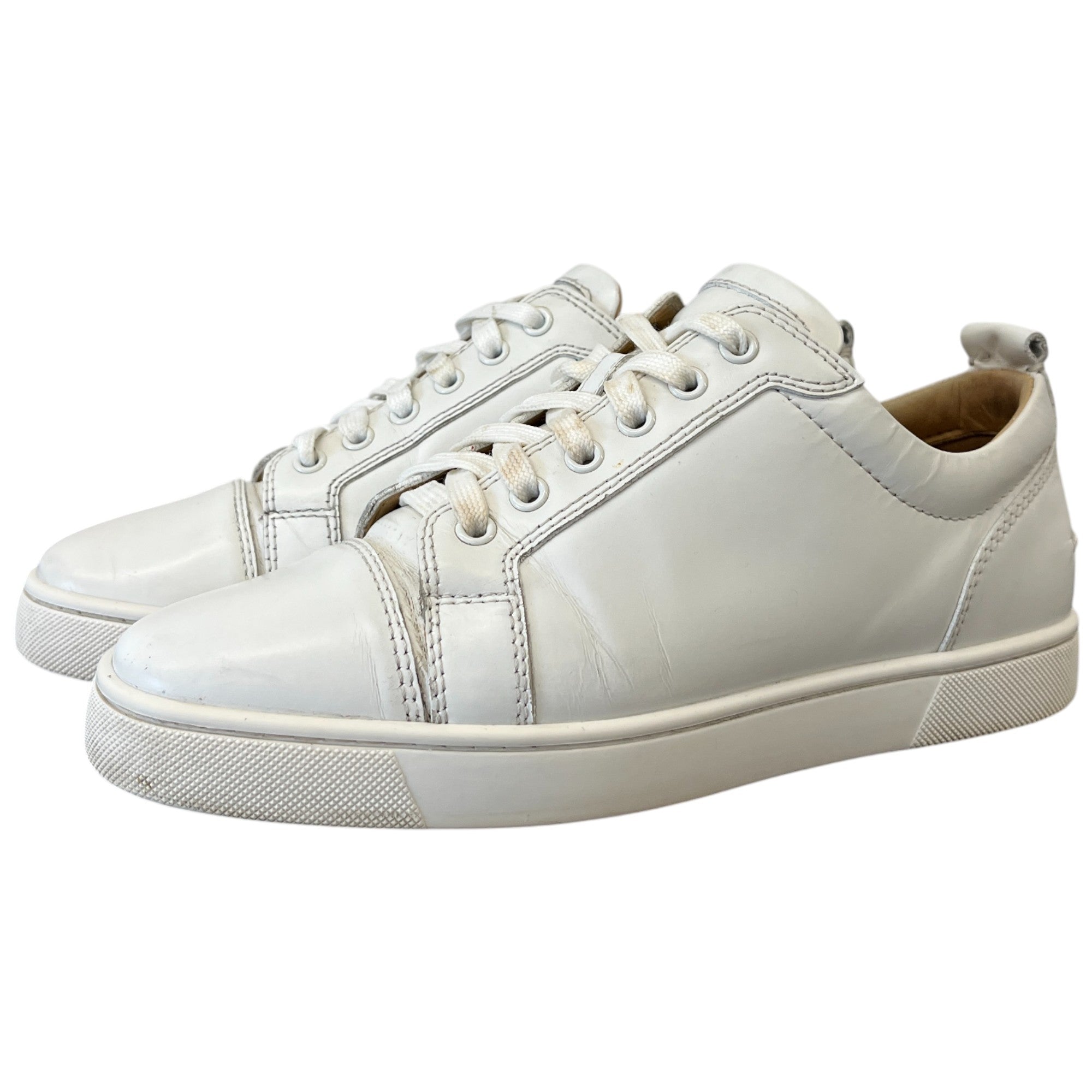 Men's Louis Junior Flat Low Trainers White Size EU 40 / UK 6