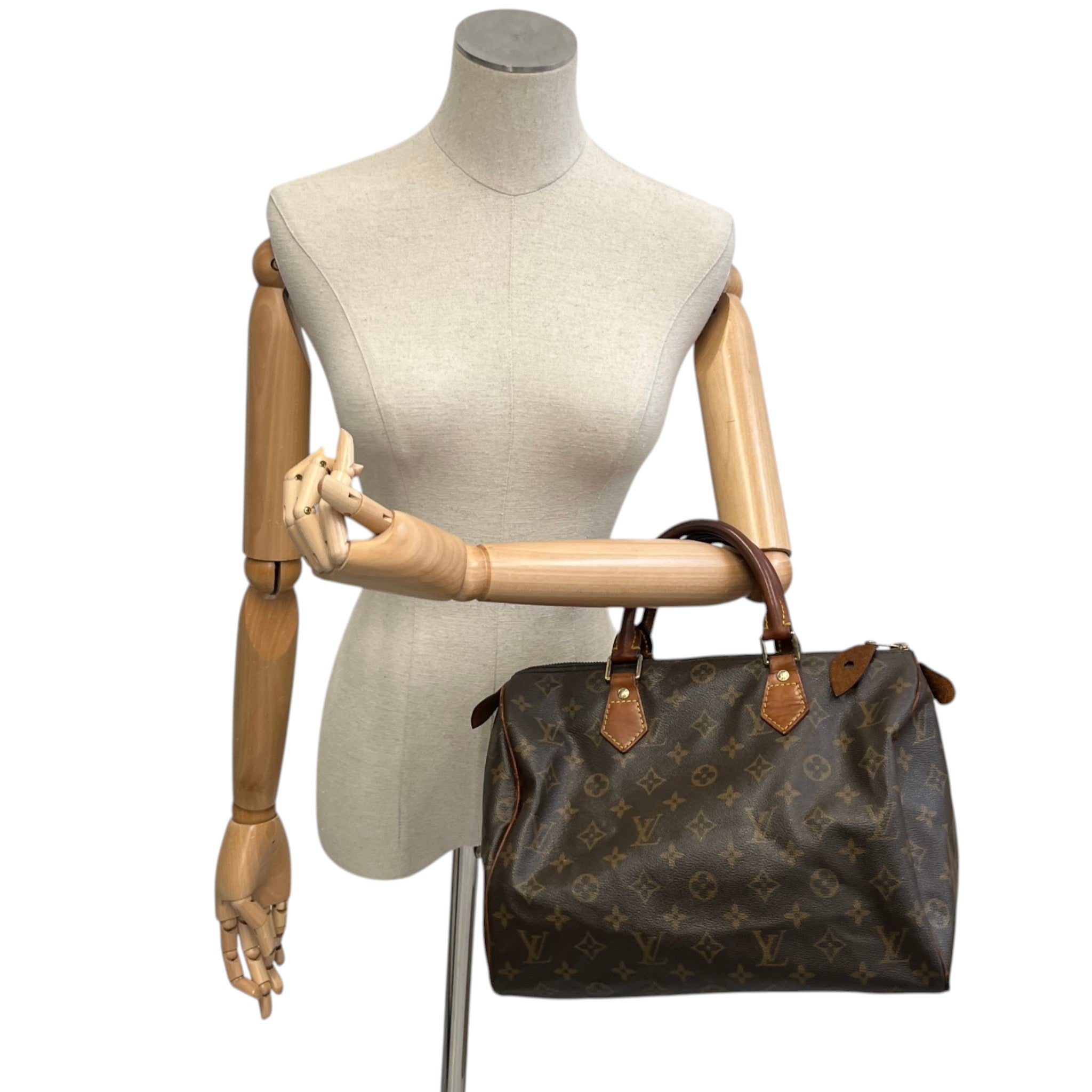 Women's Monogram Speedy 30 Handbag Brown
