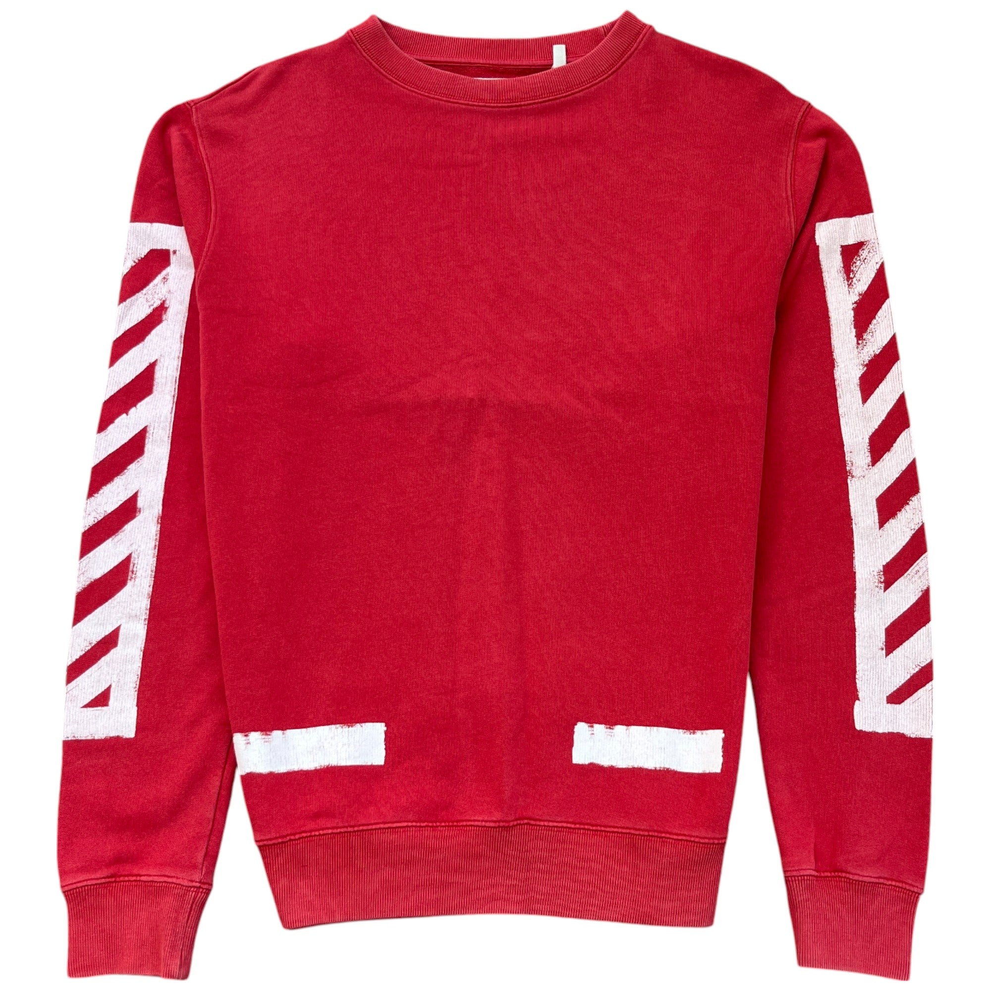 Men's Diagonal Logo Sweatshirt Red Size S