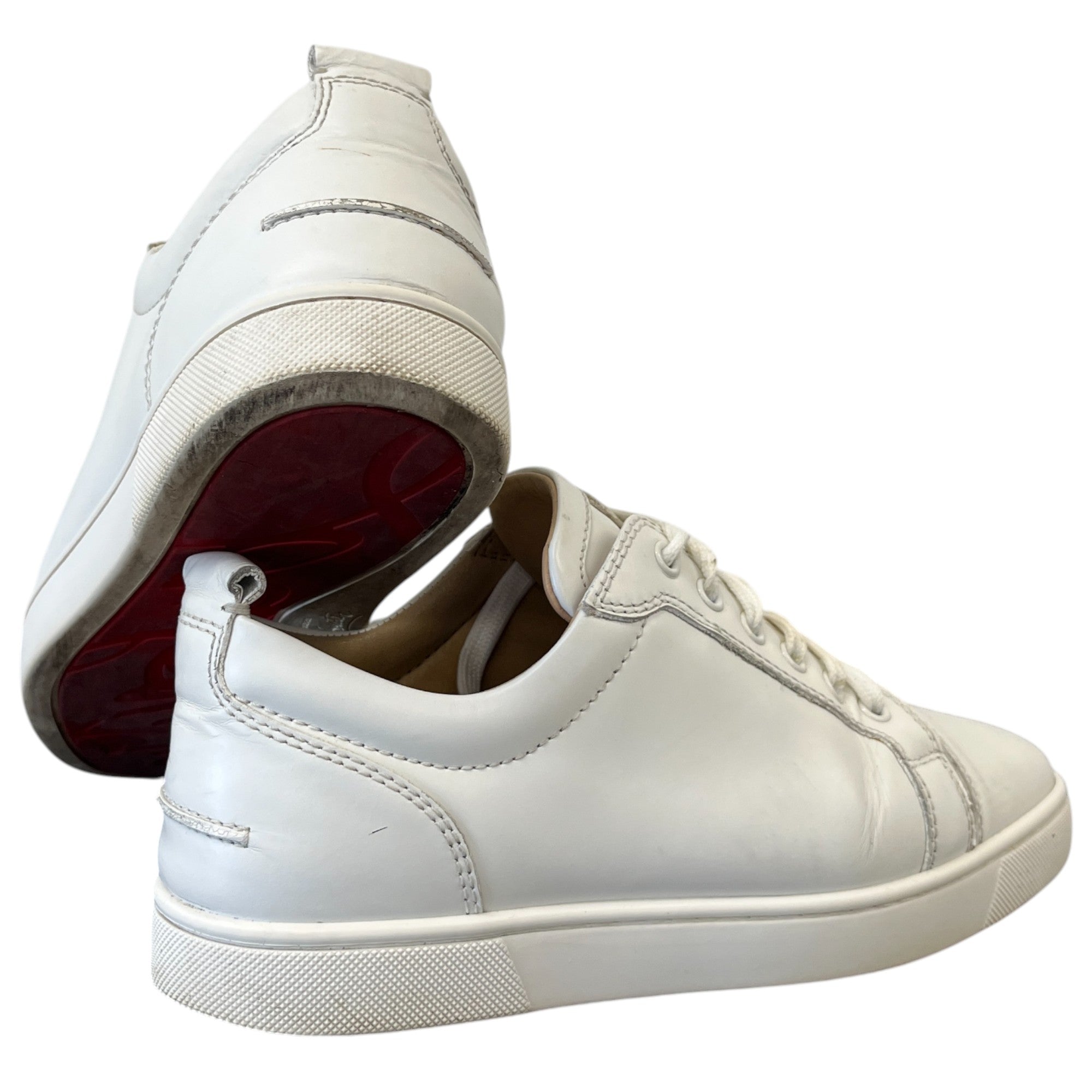 Men's Louis Junior Flat Low Trainers White Size EU 40 / UK 6