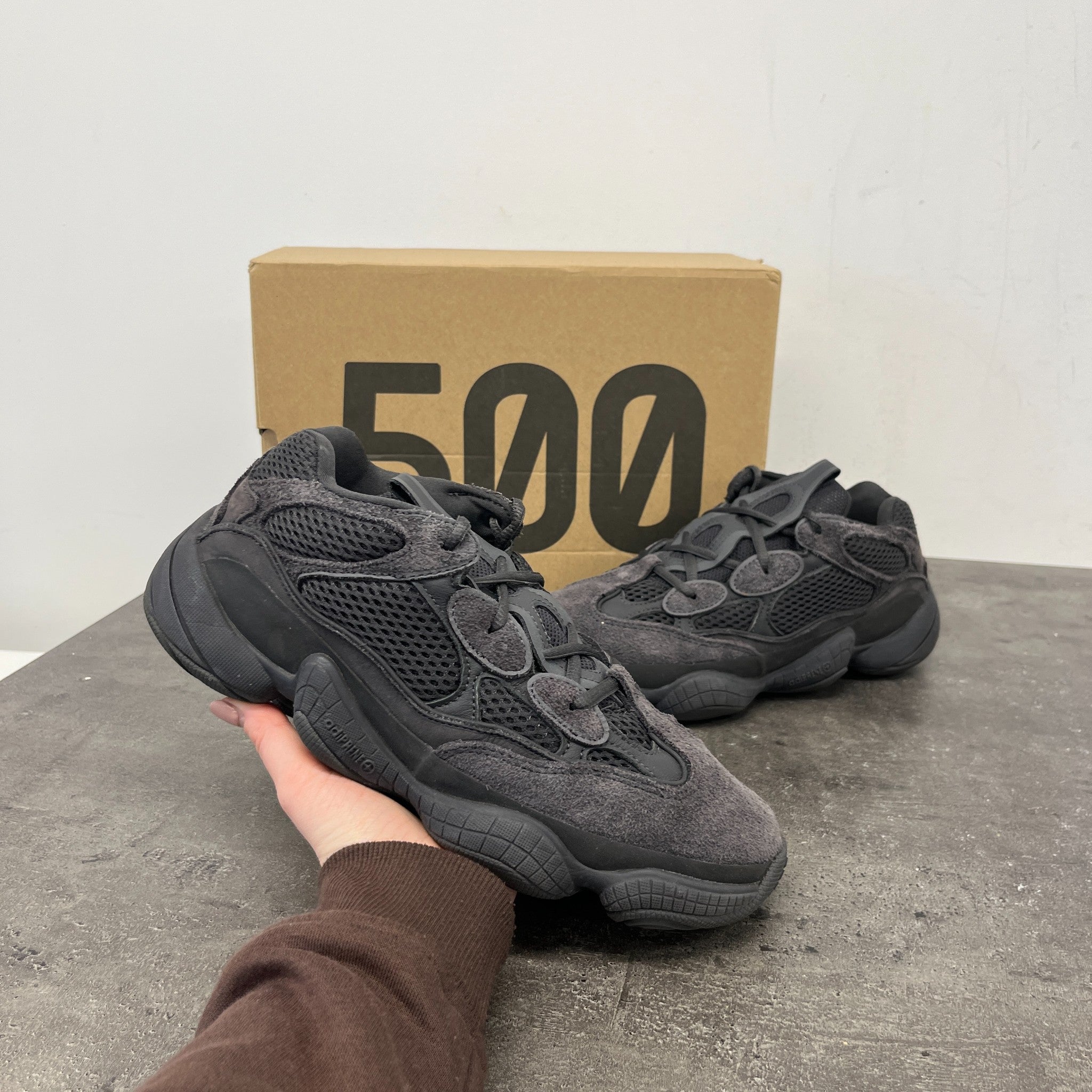 Men's 500 Low Trainers Charcoal Size EU 41.5 / UK 7.5