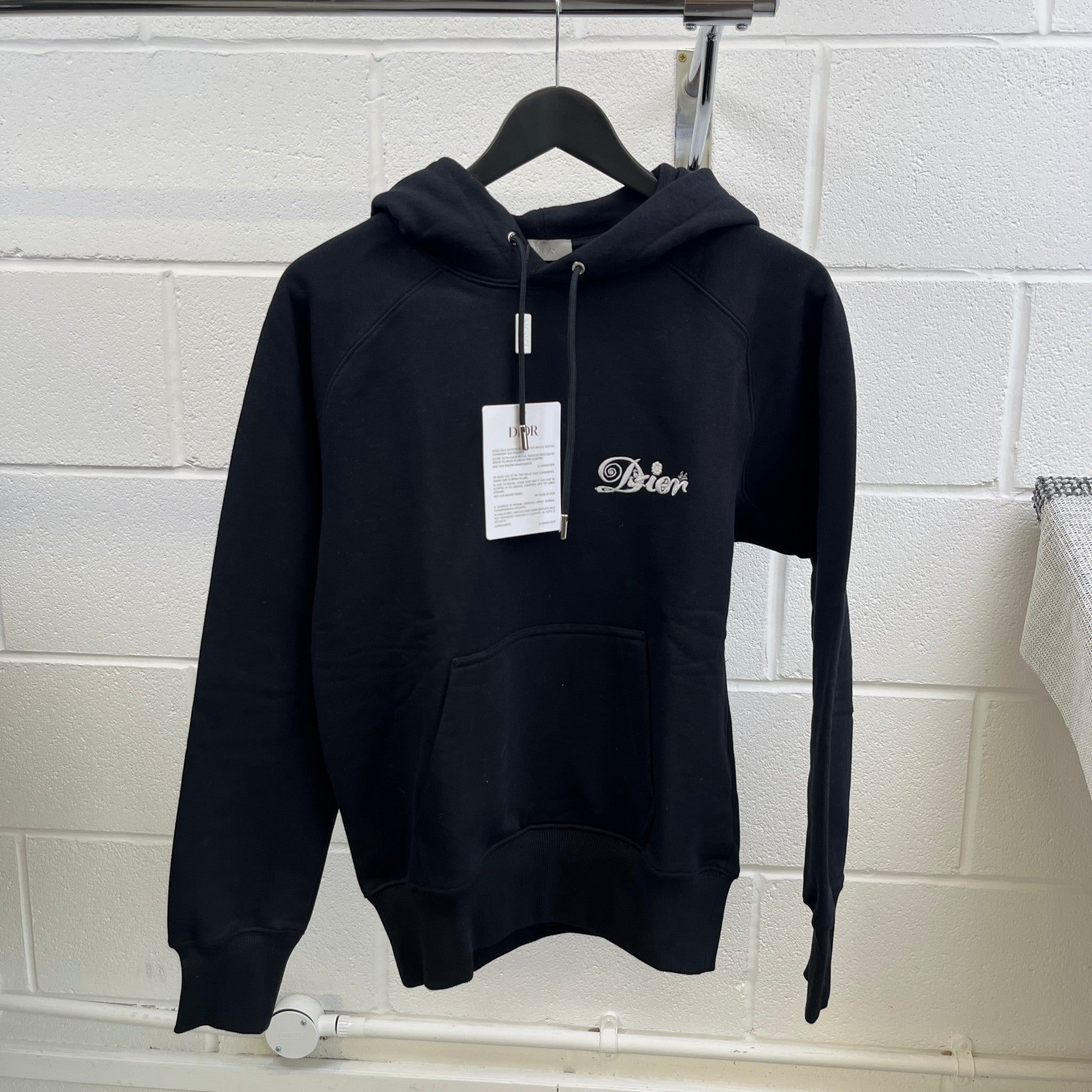 Men's Kenny Scharf Playing Cards Hoodie Black Size XXS