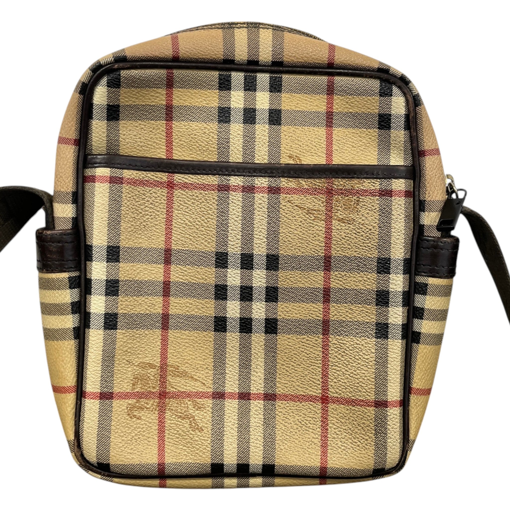 Men's Nova Check Crossbody Bag Brown