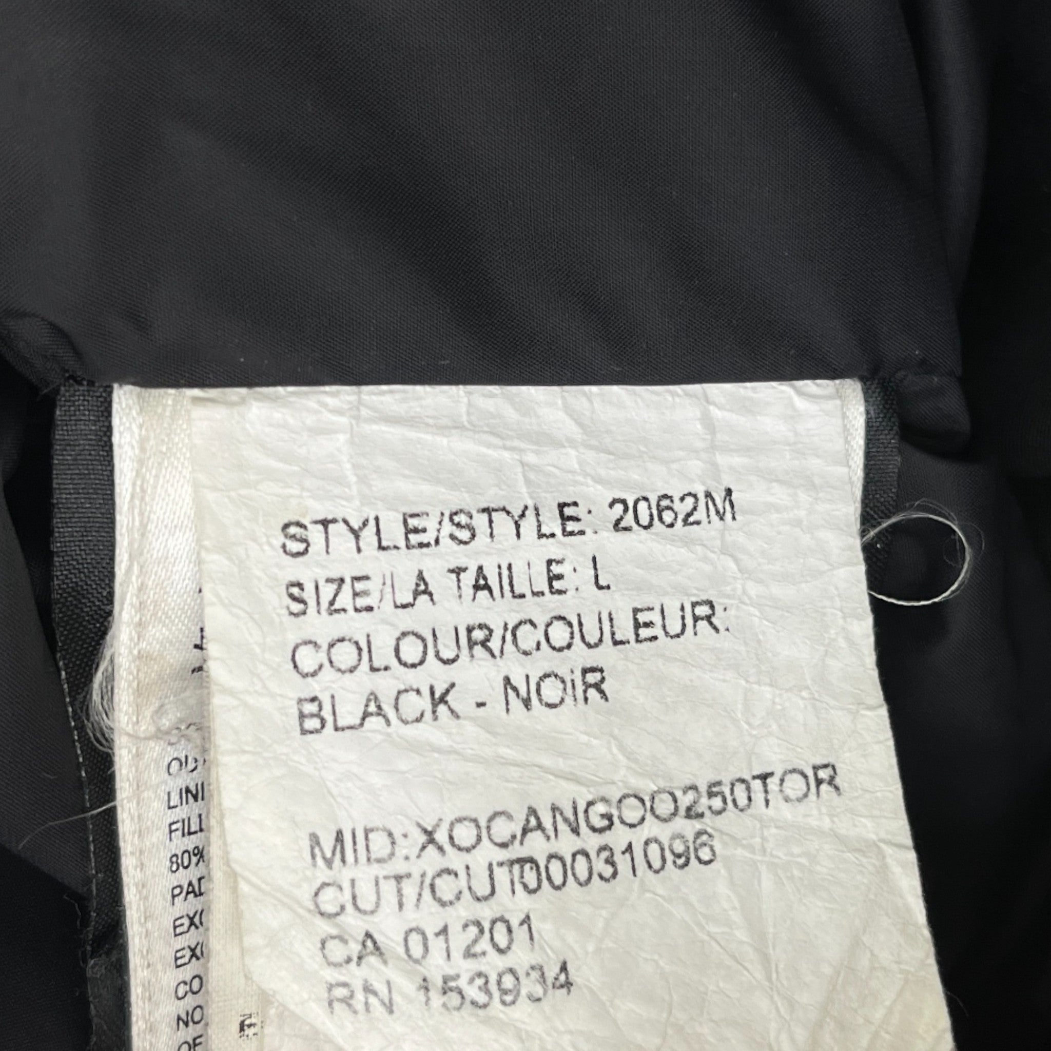 Men's Langford Parka Down Jacket Black Size L