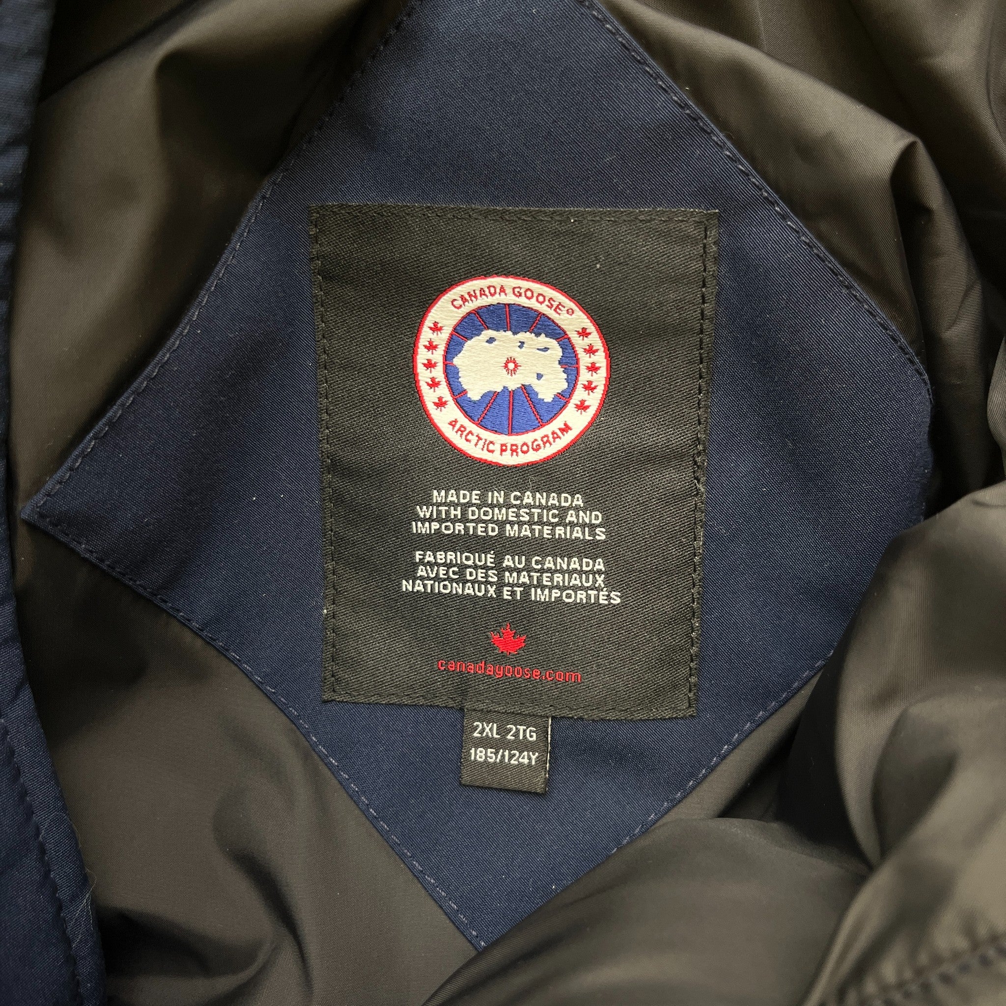 Men's Carson Down Jacket Navy Size XXL