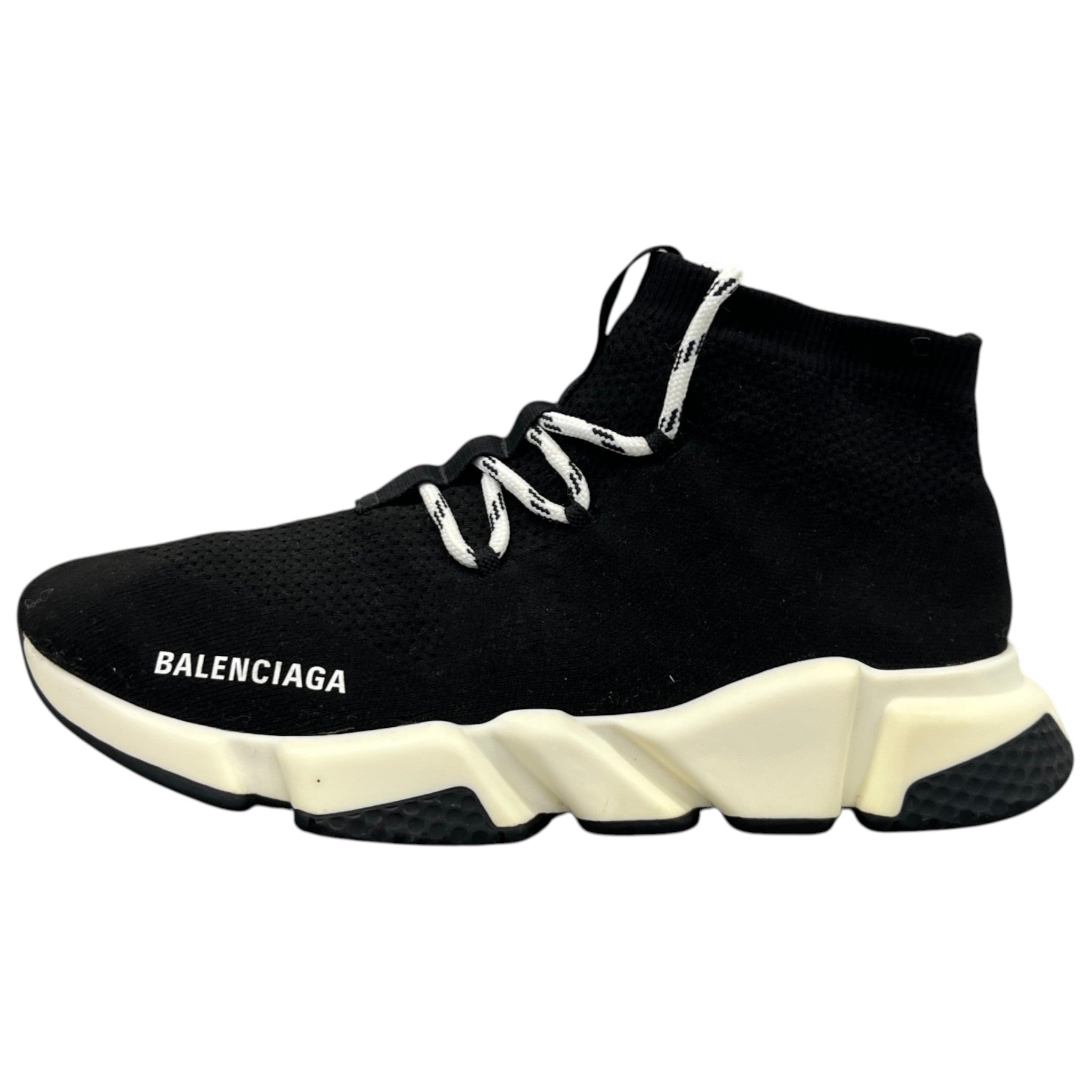 Men's Speed Lace-Up High Trainers Black Size EU 42 / UK 8